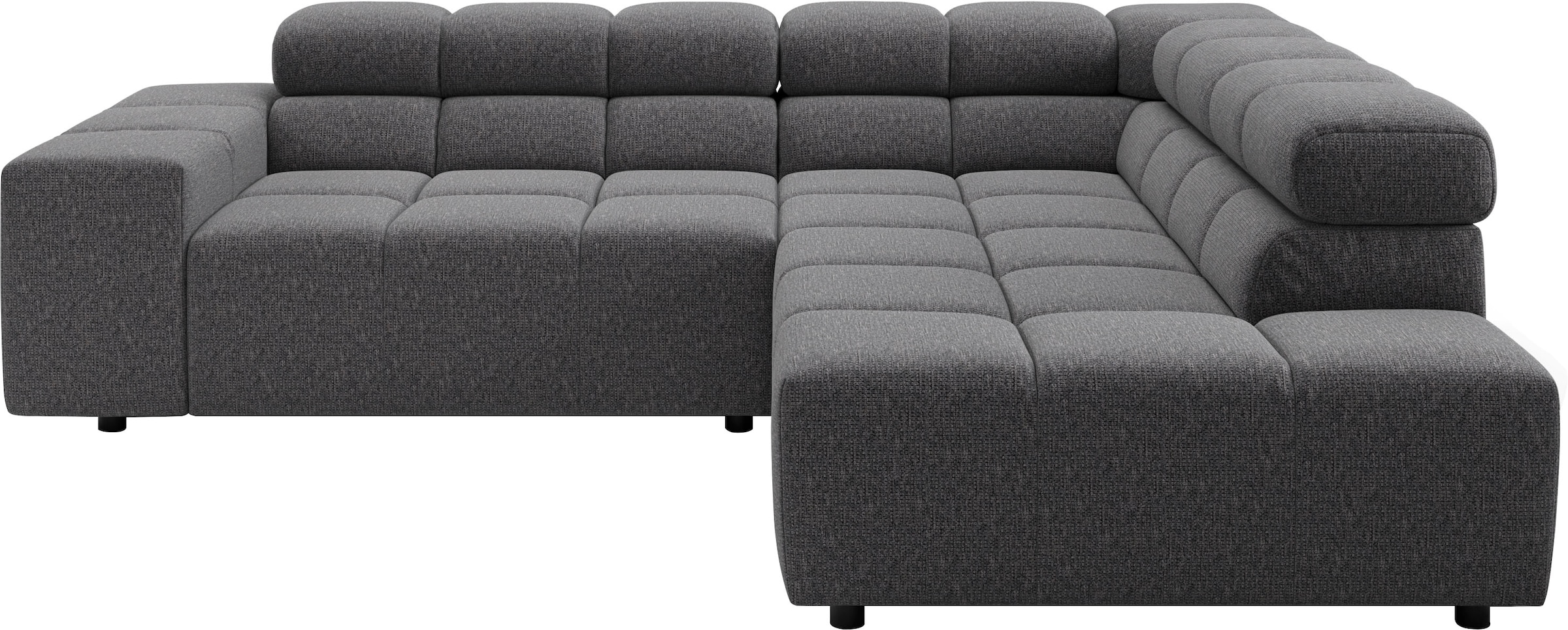 Home affaire Ecksofa »Ancona, Ecksofa,  incl. Kopfteilverstellung, Breite 249 cm, L-Form« wahlweise elektrische Sitztiefenverstellung