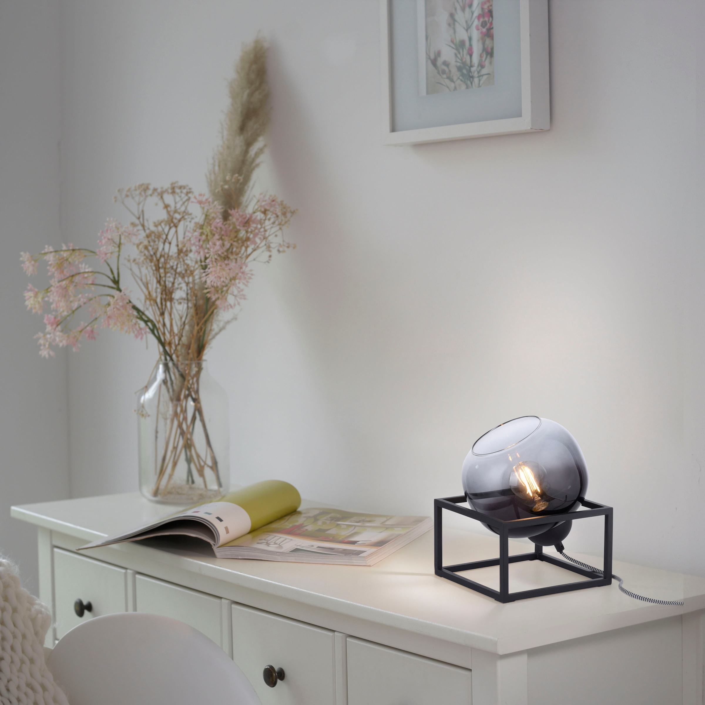 JUST LIGHT Tischleuchte »ZEA«, 1 flammig, Leuchtmittel E27 | ohne Leuchtmittel