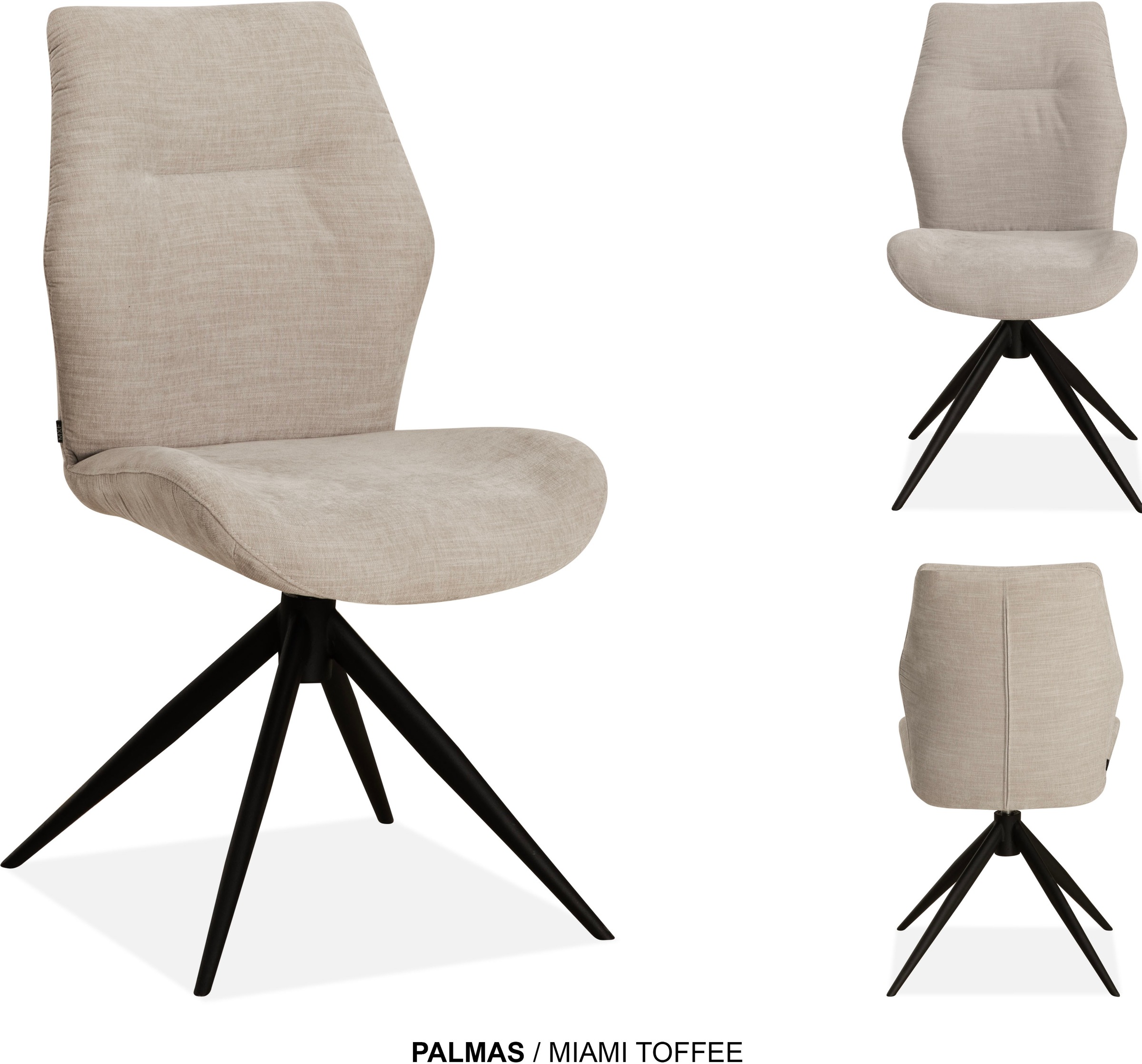 OMG Design Esszimmerstuhl »Palmas« (Set) 1 Stk.Drehstuhl mit auto-return, Moderner Bezug