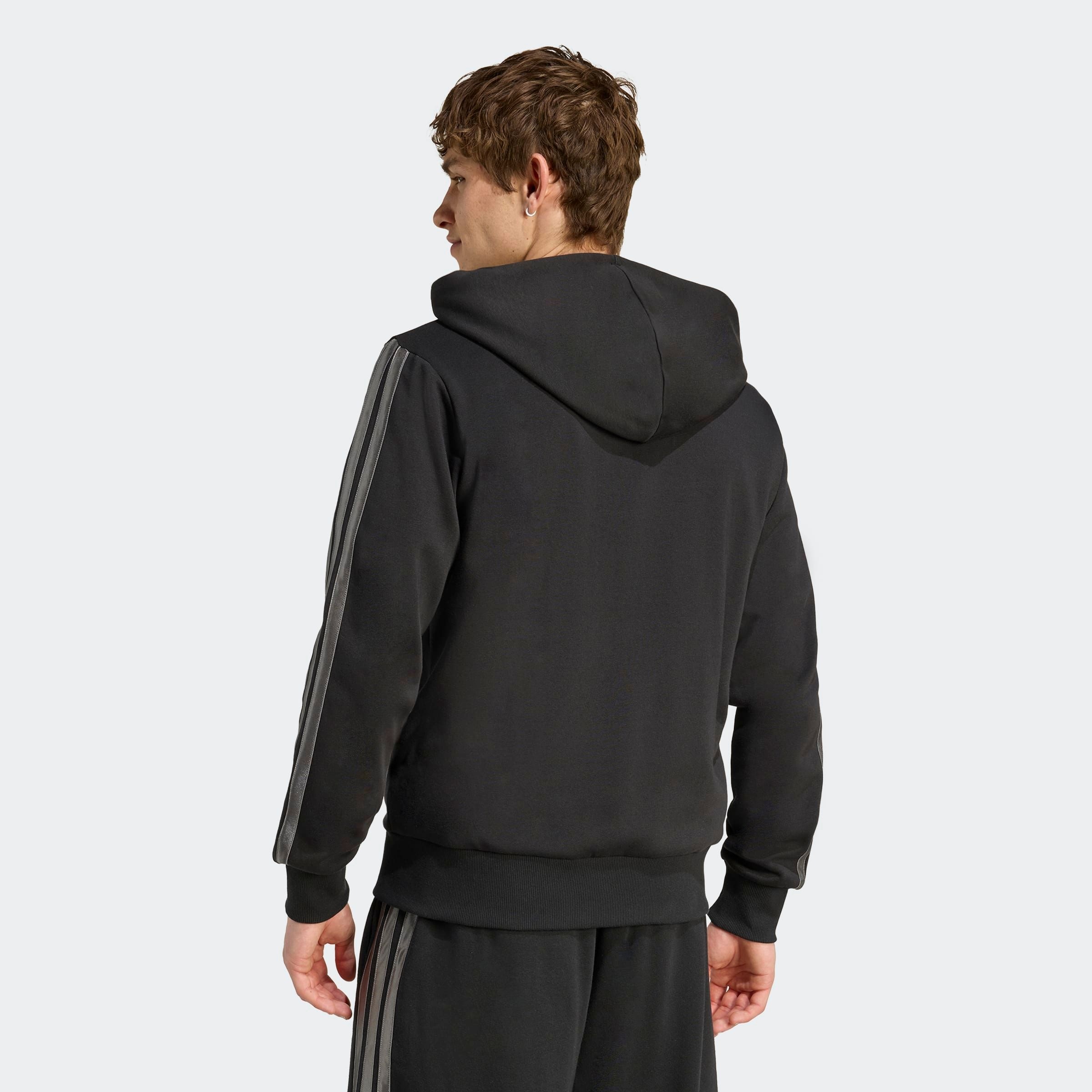 adidas Sportswear Kapuzensweatshirt »HOLIDAY 3-STREIFEN MIT DURCHGEHENDEM REISSVERSCHLUSS«
