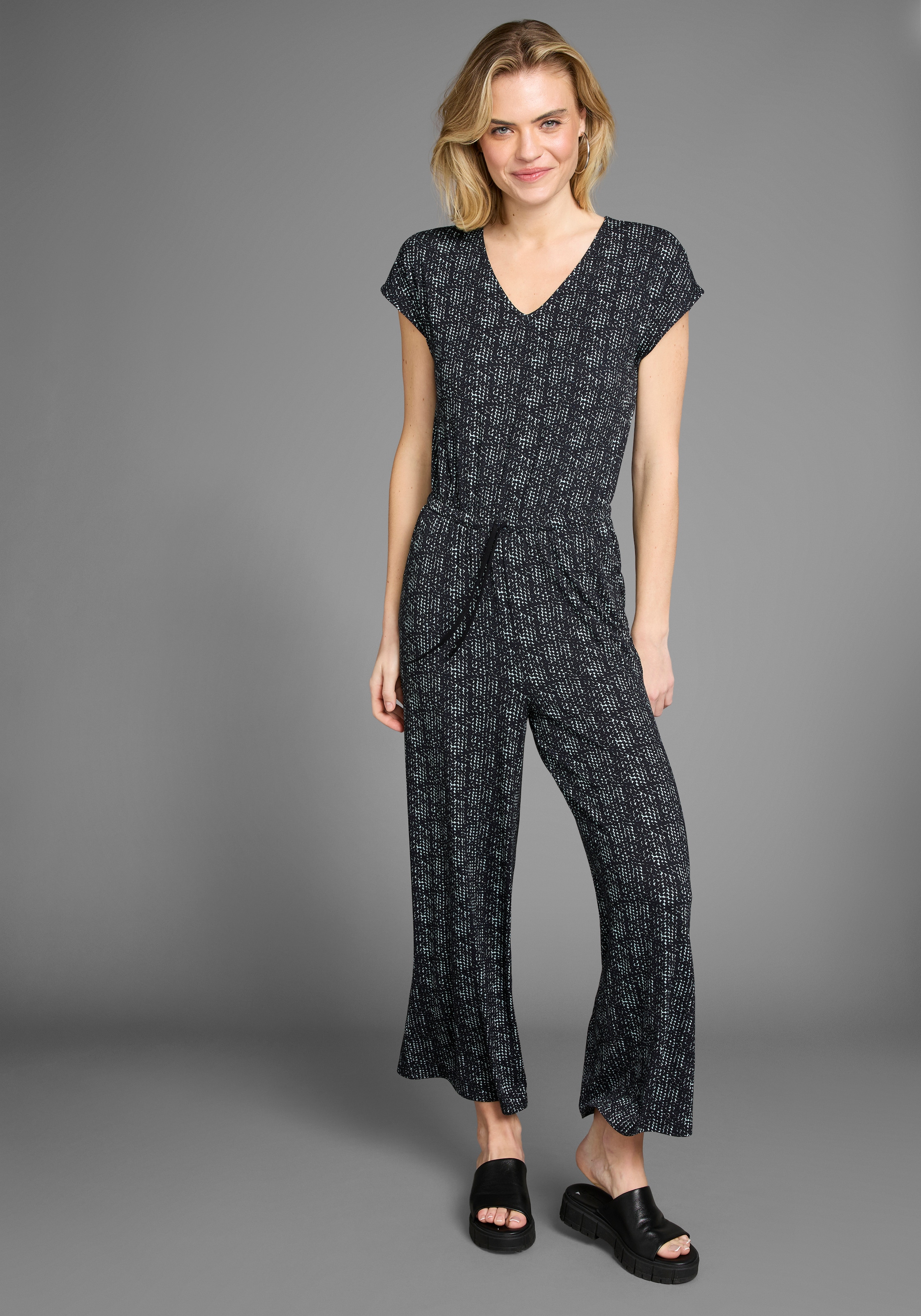 Laura Scott Jumpsuit, mit filigranem Alloverprint - NEUE KOLLEKTION