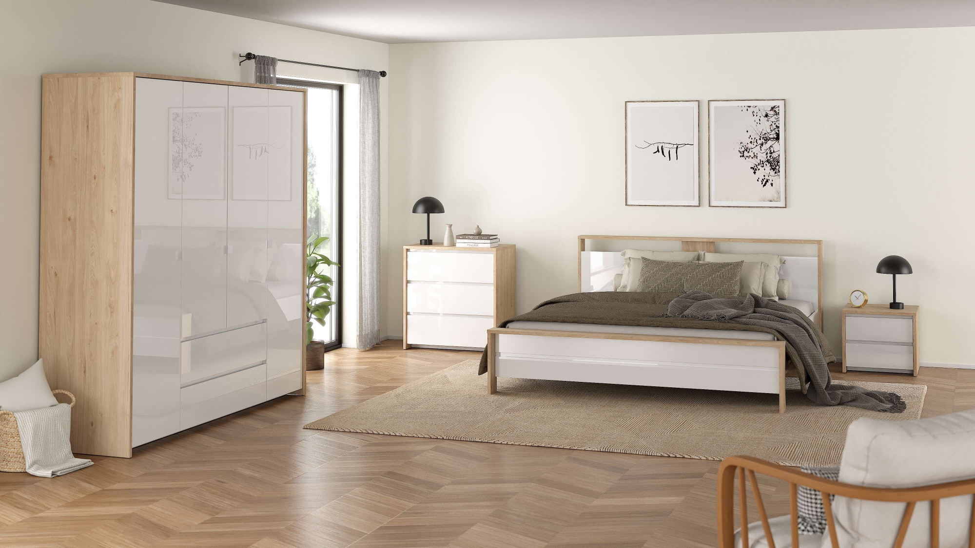 Home affaire Kommode »Next Kommode mit 3 Schubladen« 3 geräumige Schubladen für übersichtliche Aufbewahrung