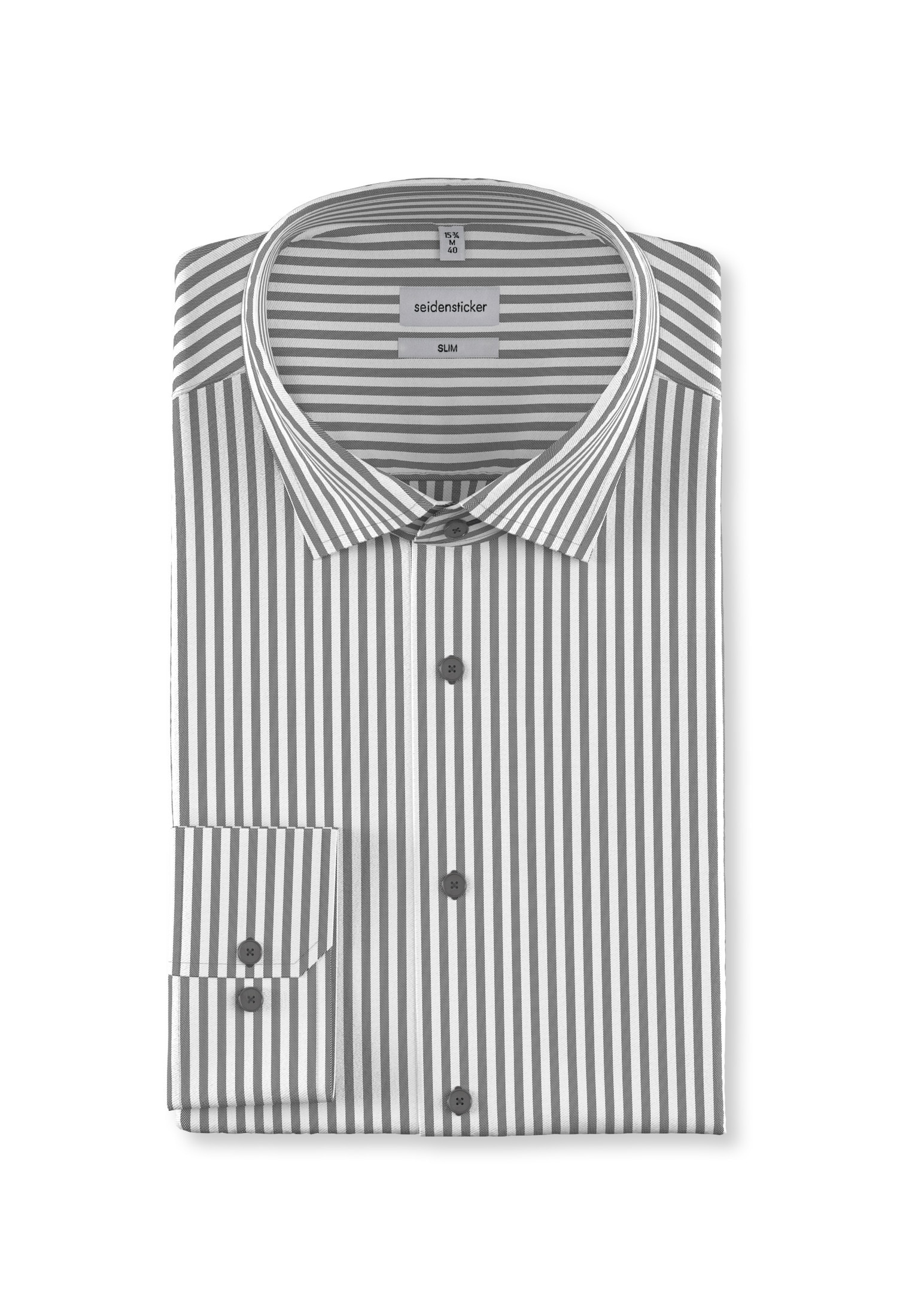 seidensticker Businesshemd »Shaped« Shaped 1/1 Kentkragen Streifen