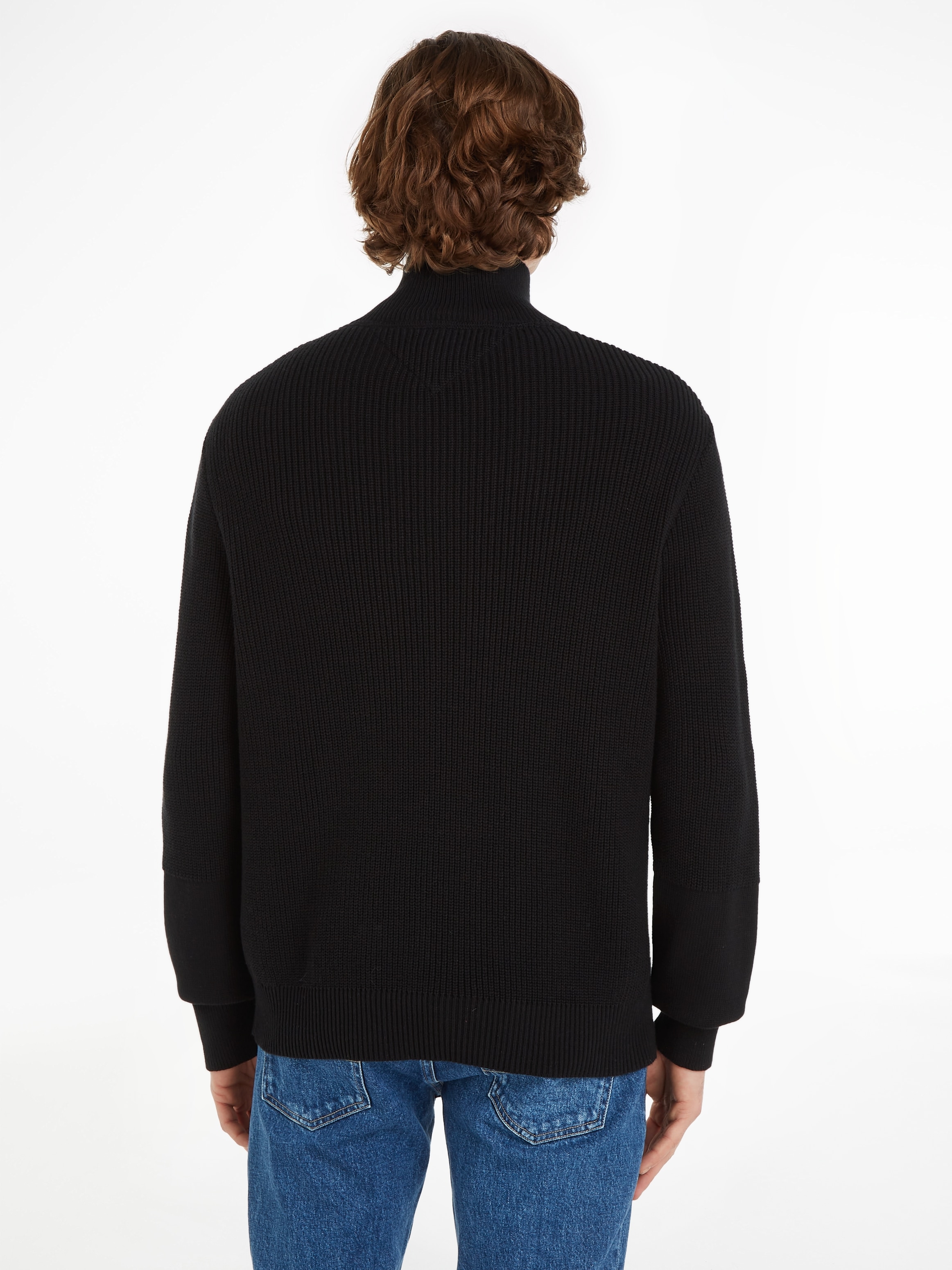 Tommy Jeans Troyer »TJM REG MIX FABRIC TECH SWEATER«