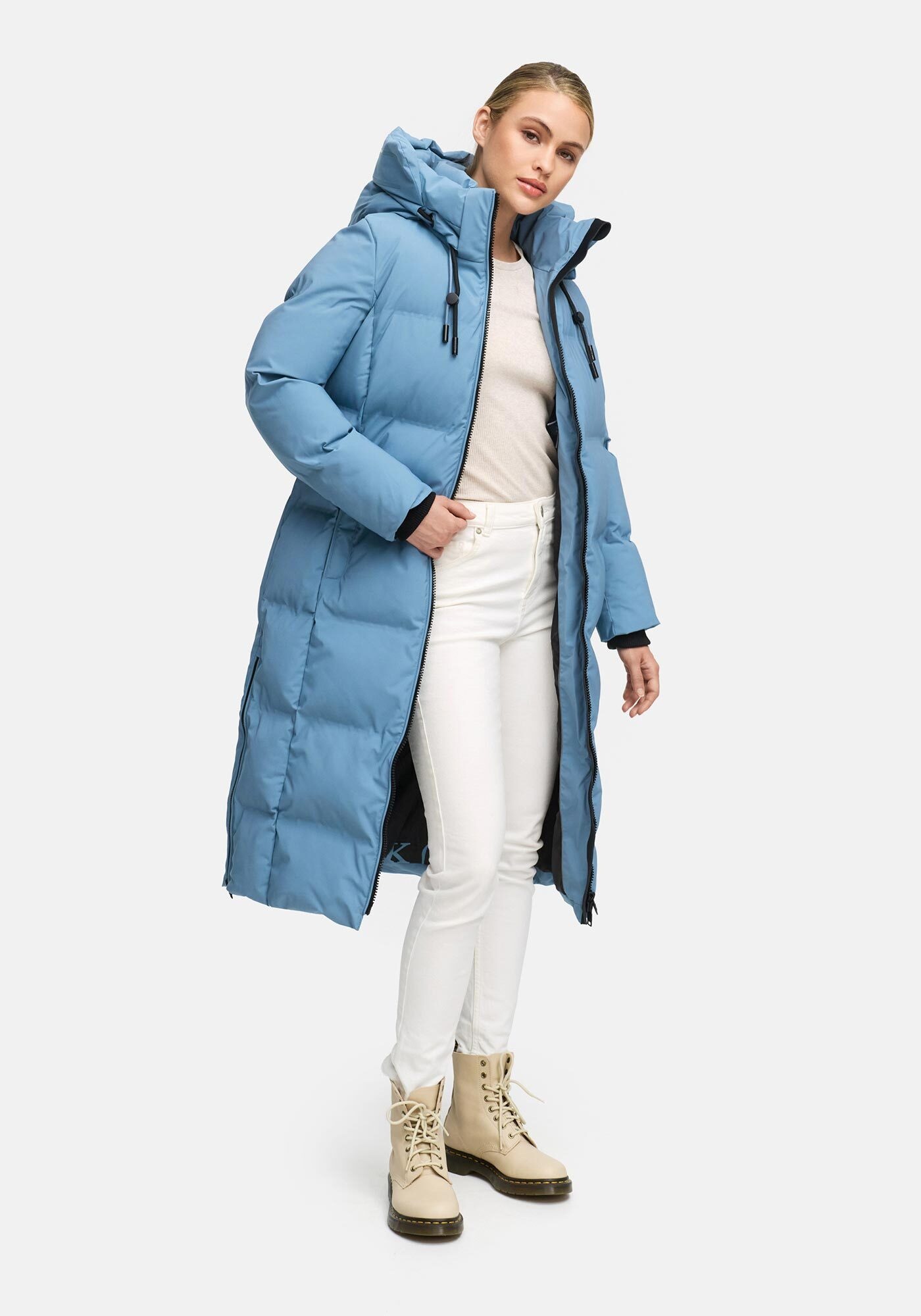 Marikoo Winterjacke »Marikoo Tikoraa Damen lange Winterjacke Steppjacke N102«