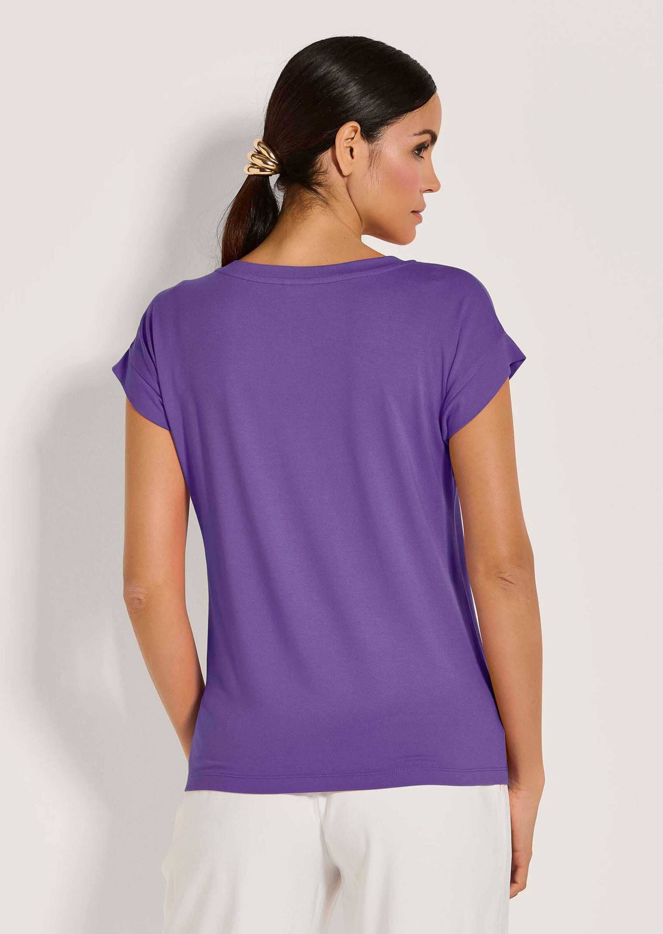MADELEINE Kurzarmshirt »Shirt Legeres Shirt mit V-Ausschnitt«