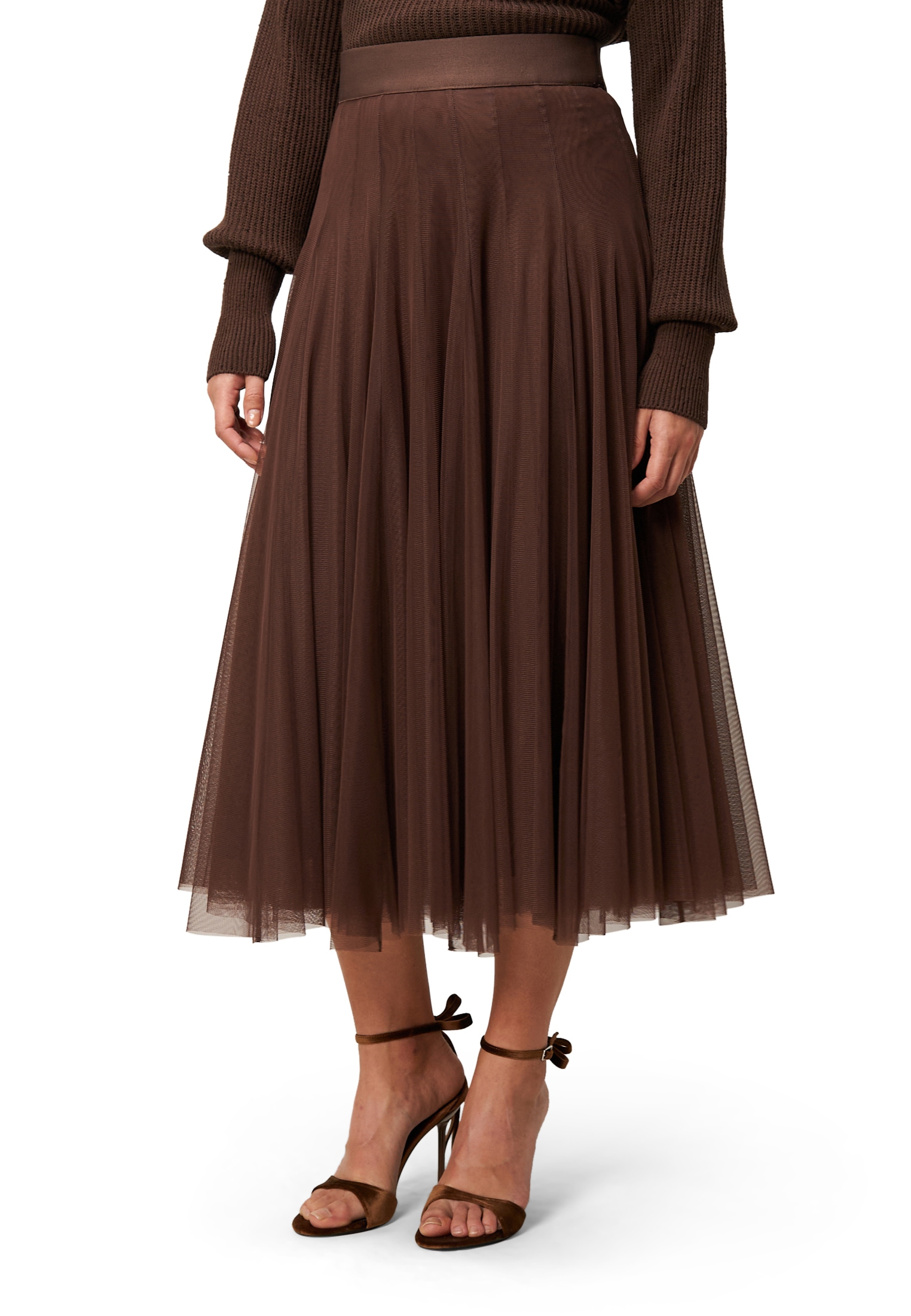 Zero Faltenrock »Meshrock mit Gummibund«