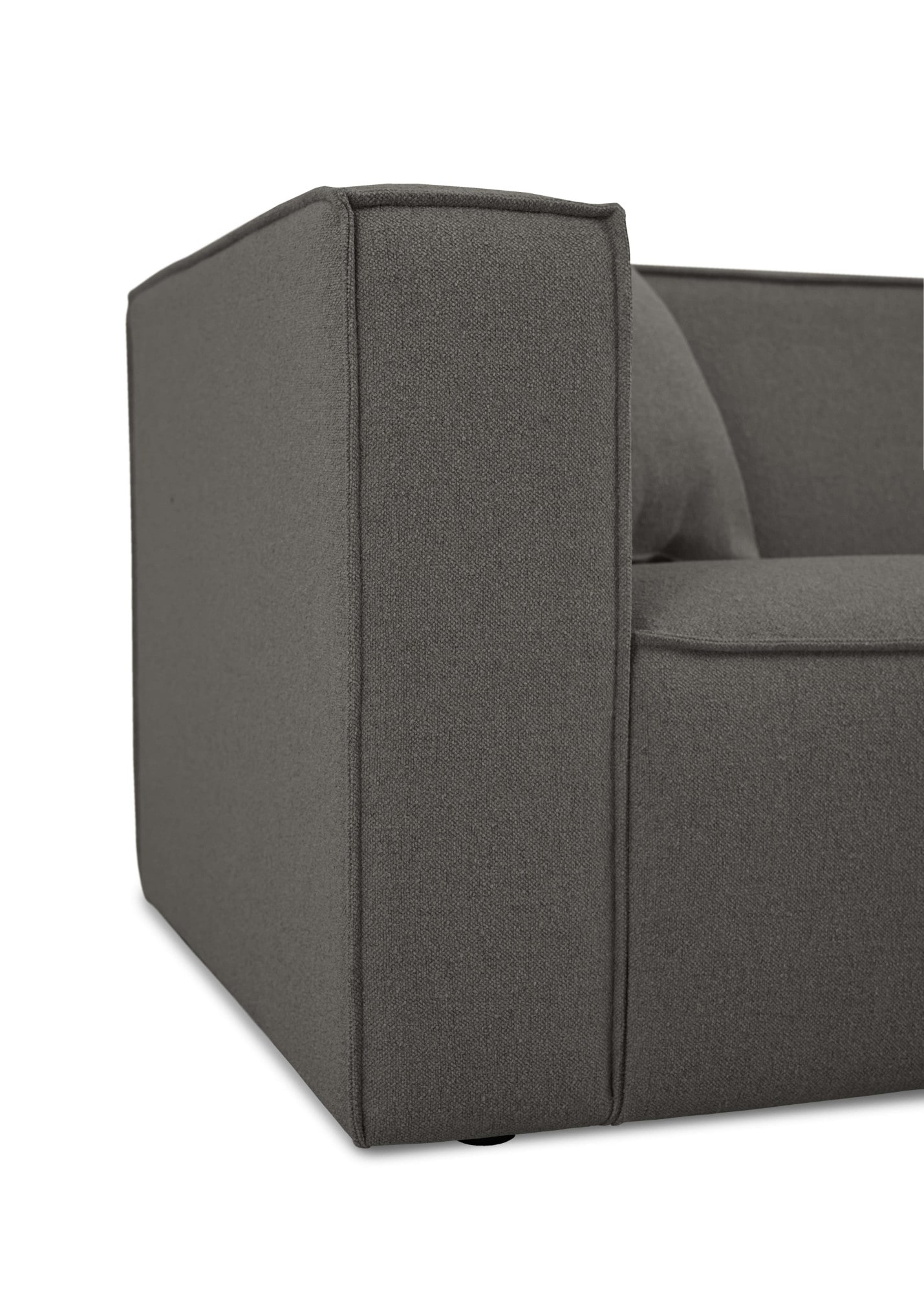 OTTO home Ecksofa »Tammie«, Breite 222 cm, Webstoff fein, bodentief, mit Wellenunterfederung