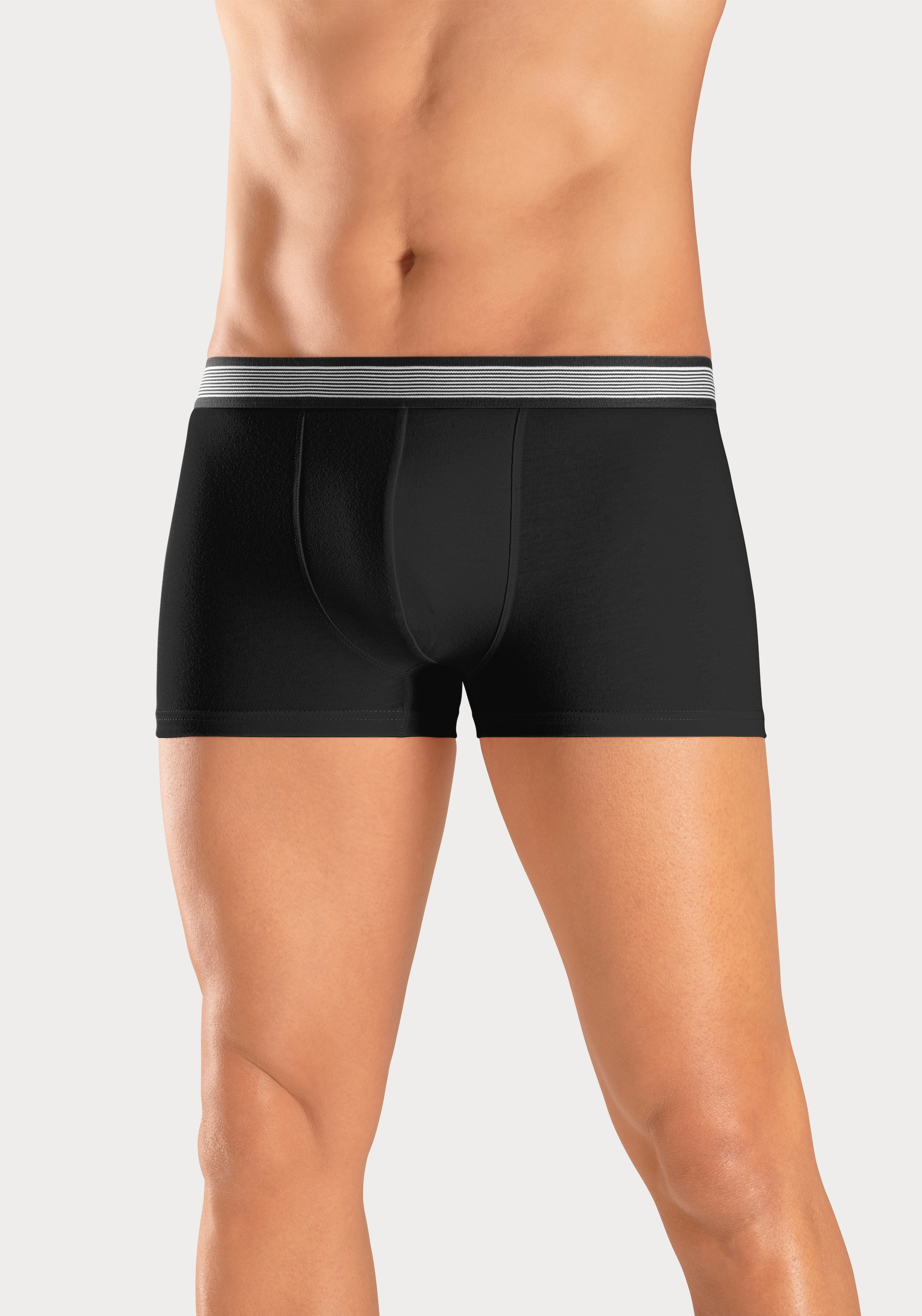 H.I.S Boxer »Boxershorts für Herren«, (Packung, 4 St.), mit gestreiftem Webbund
