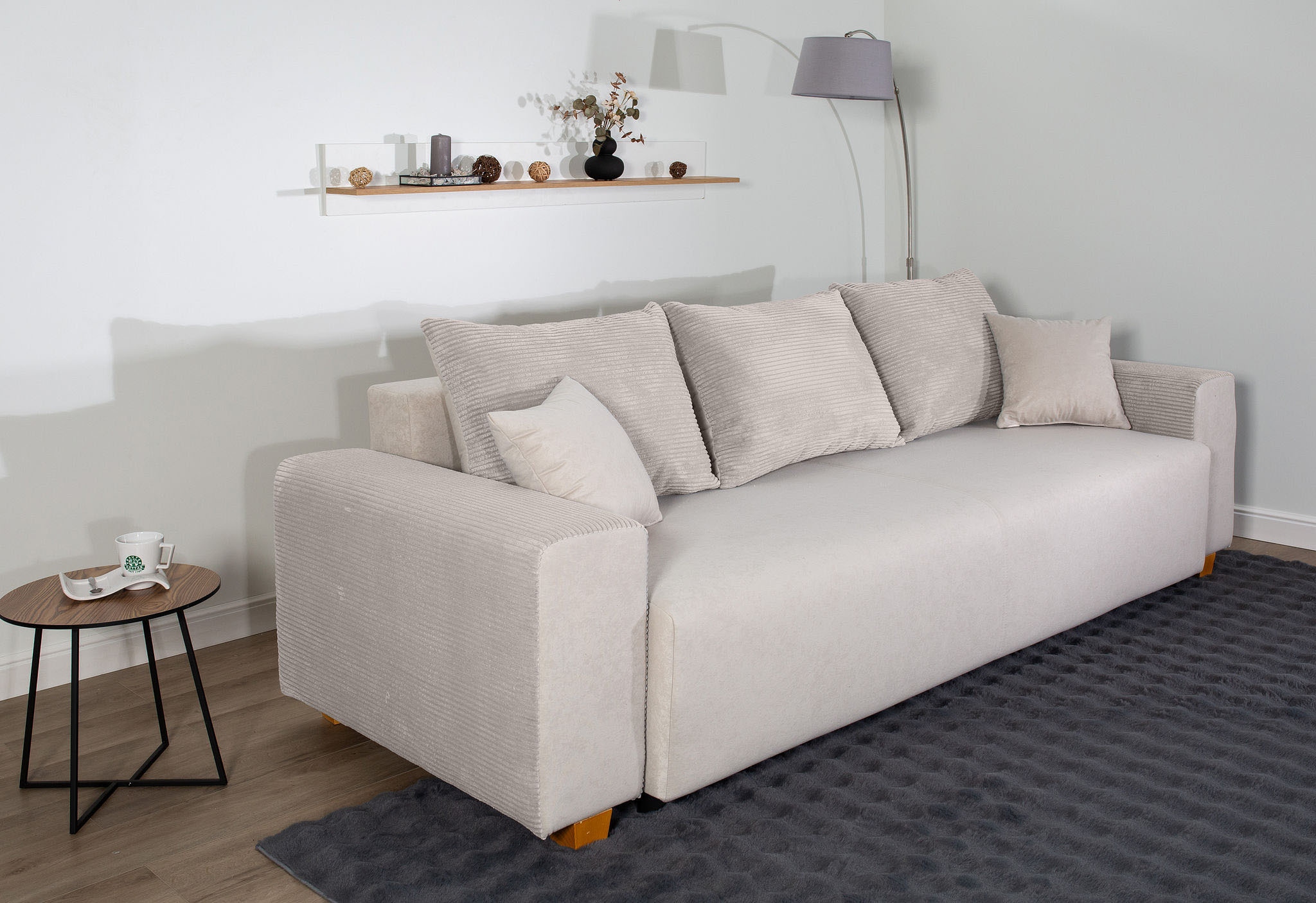 COLLECTION AB Schlafsofa »Yves, Liegefläche (B/T): 142/194 cm«, inkl. Bettfunktion, Bettkasten, Federkern & Zierkissen