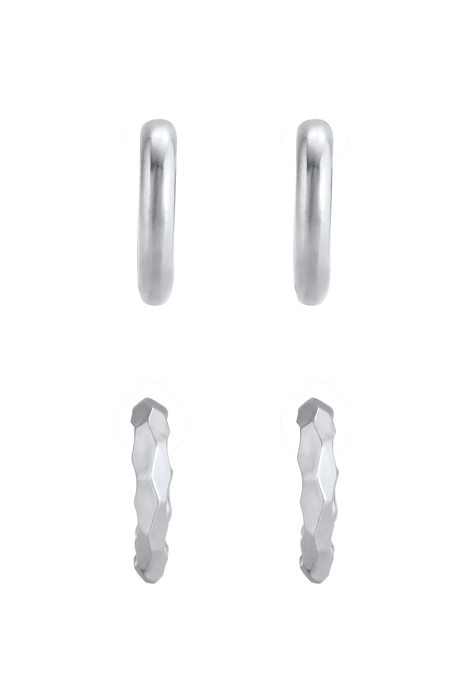 Elli Paar Creolen »Ohrringe Creolen 2er Set 925 Sterling Silber«