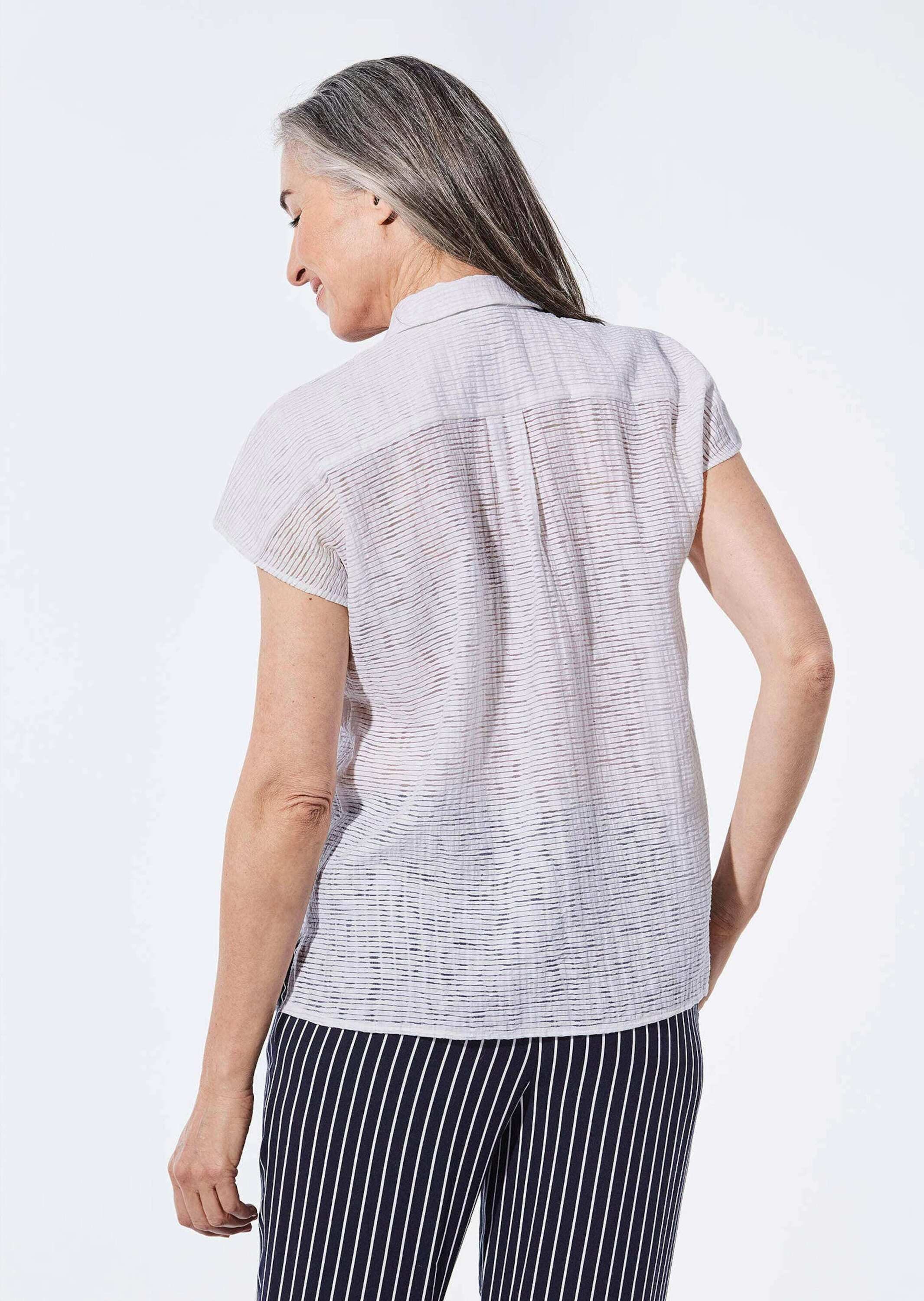 GOLDNER Hemdbluse »Bluse Ausbrenner Bluse«