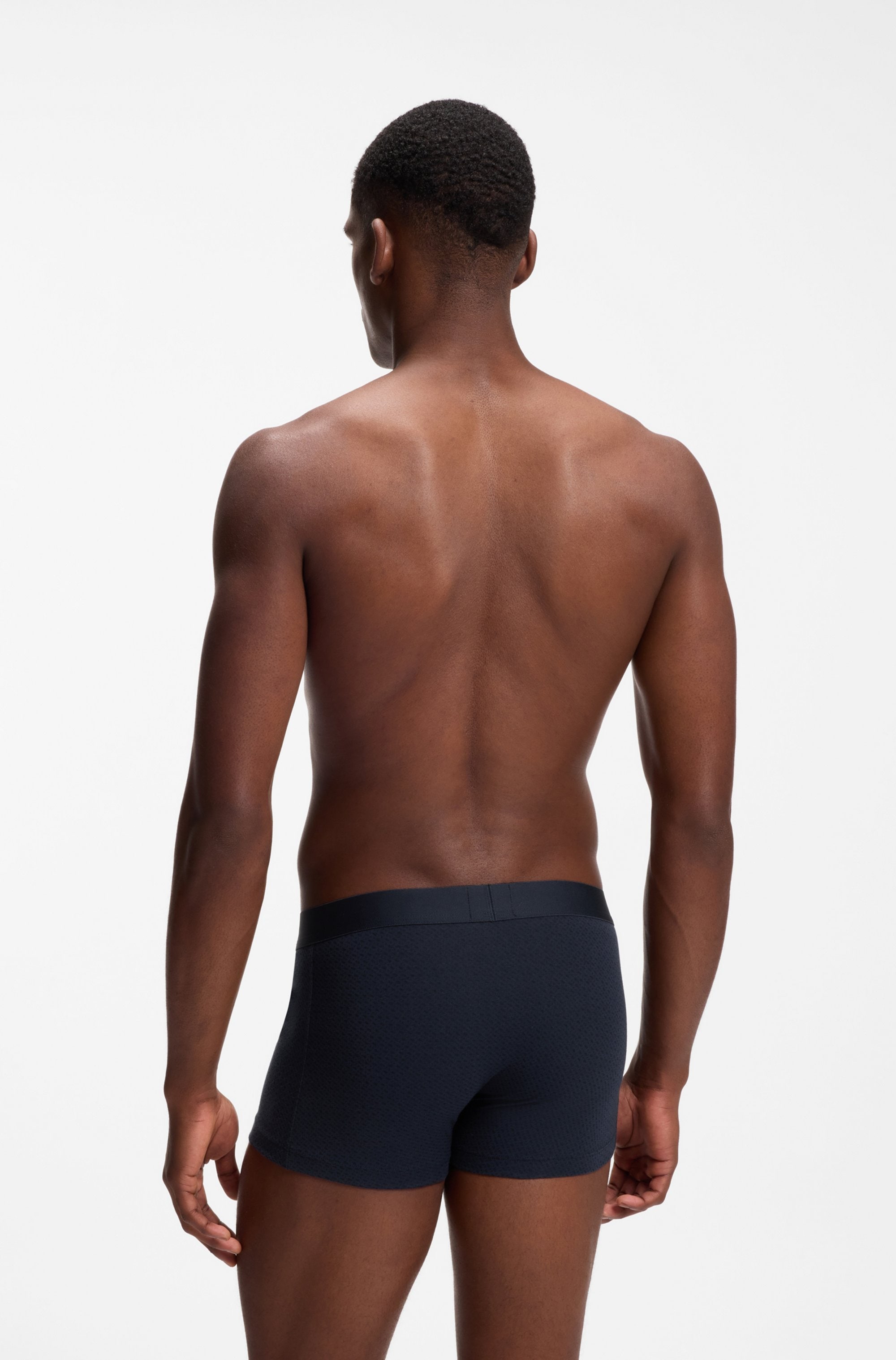 BOSS Trunk »Trunk 3P BOSS ONE« 3 Stk. mittlere Bundhöhe, 1x gemustert, 2x unifarben