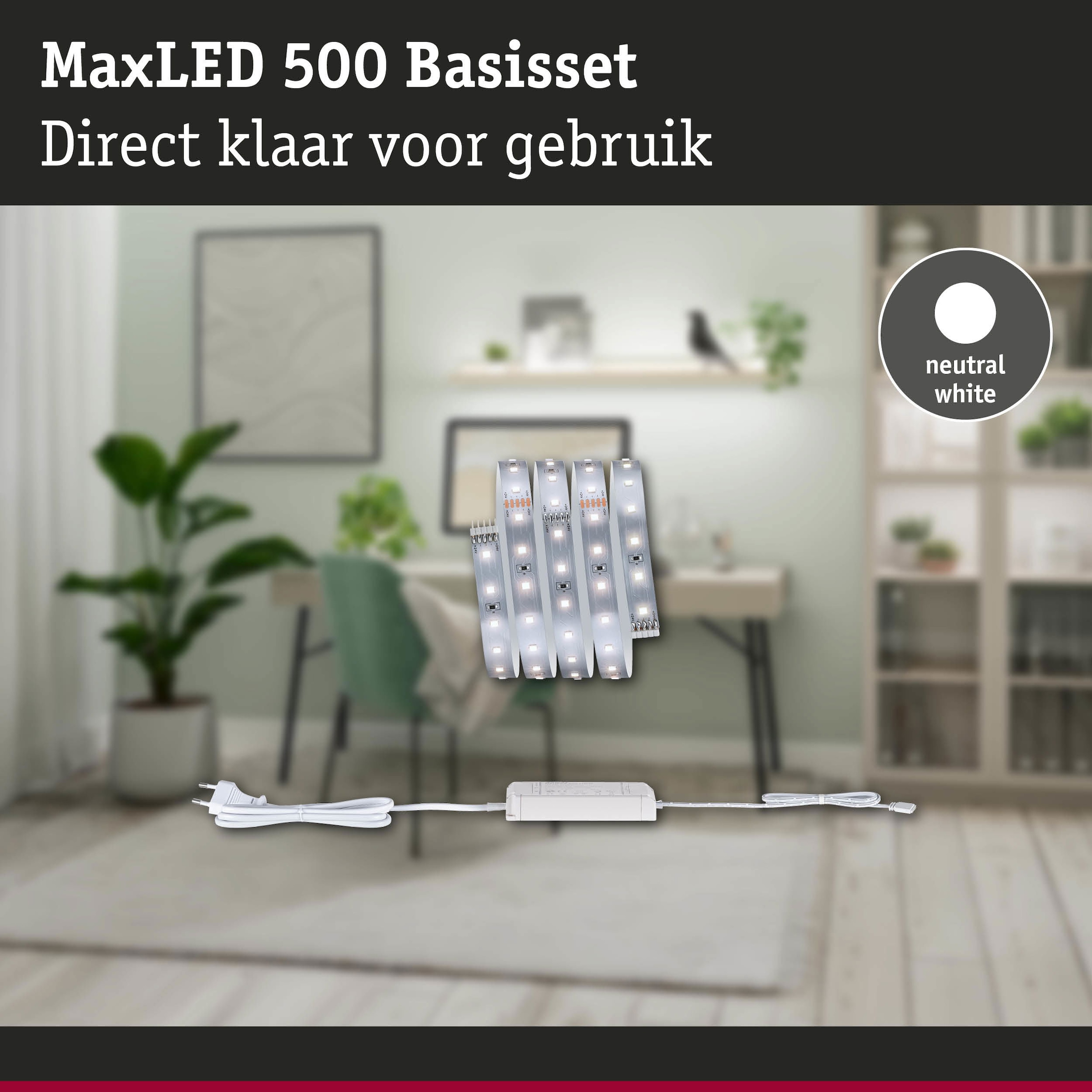 Paulmann LED-Streifen »MaxLED 500 LED Strip Neutralweiß Basisset«