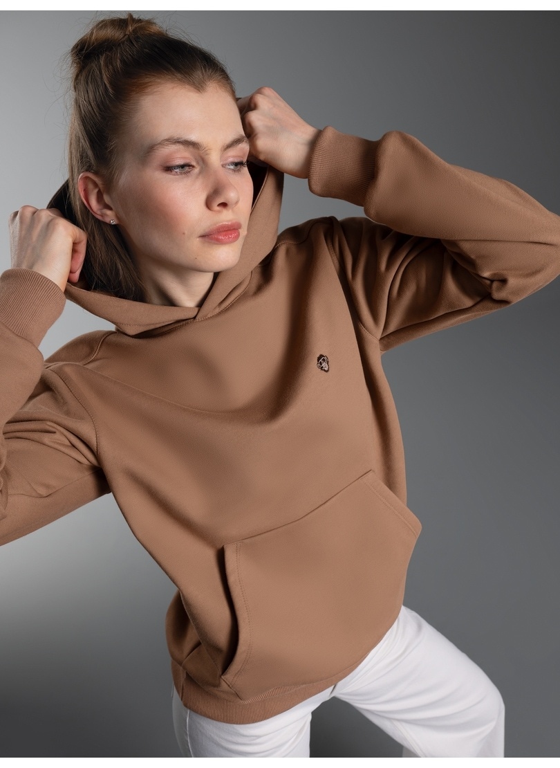 Trigema Sweatshirt »TRIGEMA Hoodie mit Affe Charly-Stickmotiv«
