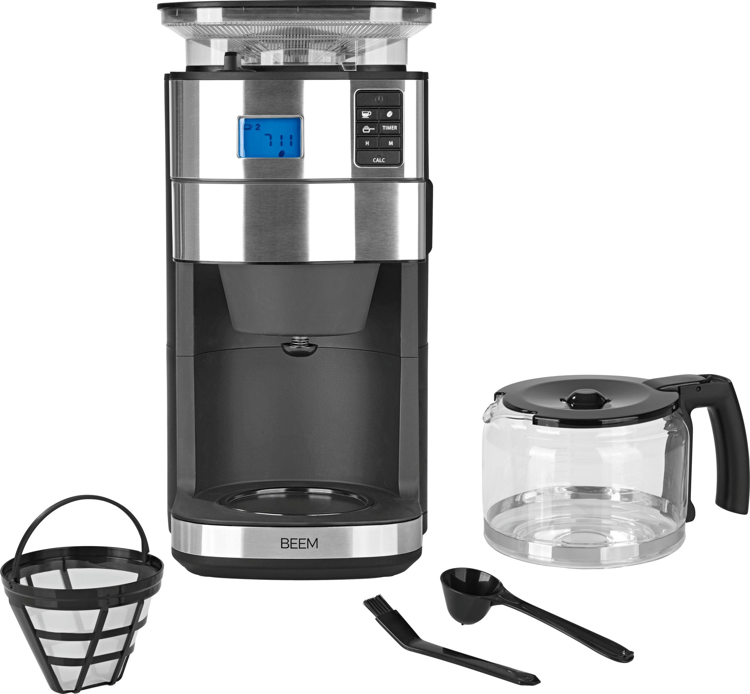 Kaffeemaschine mit Mahlwerk Fresh-Aroma-Perfect II - Glas,...