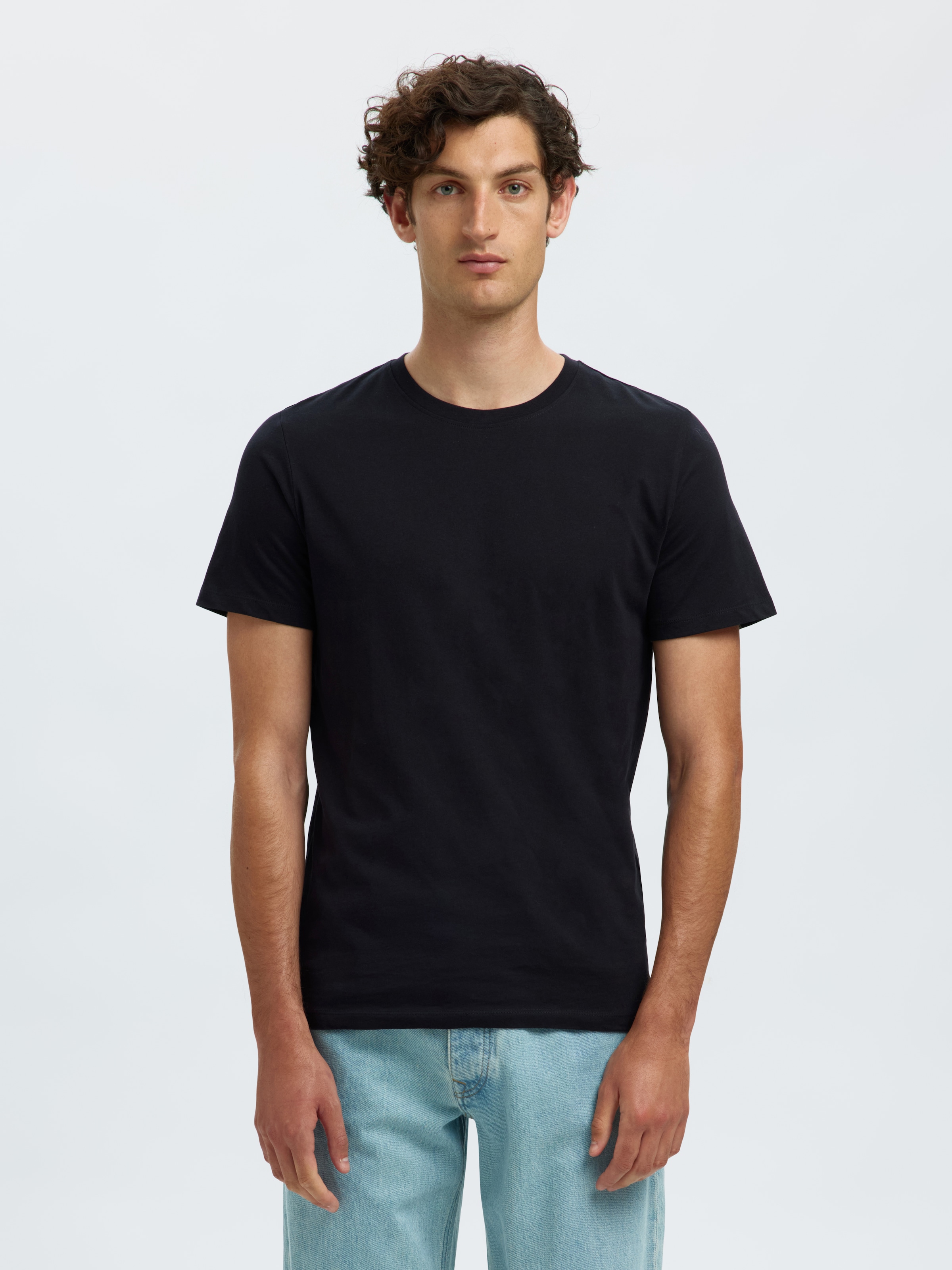 SELECTED Rundhalsshirt »SLHCORMAC SS O-NECK TEE 5 PACK NOOS« Packung, 5 Stk.