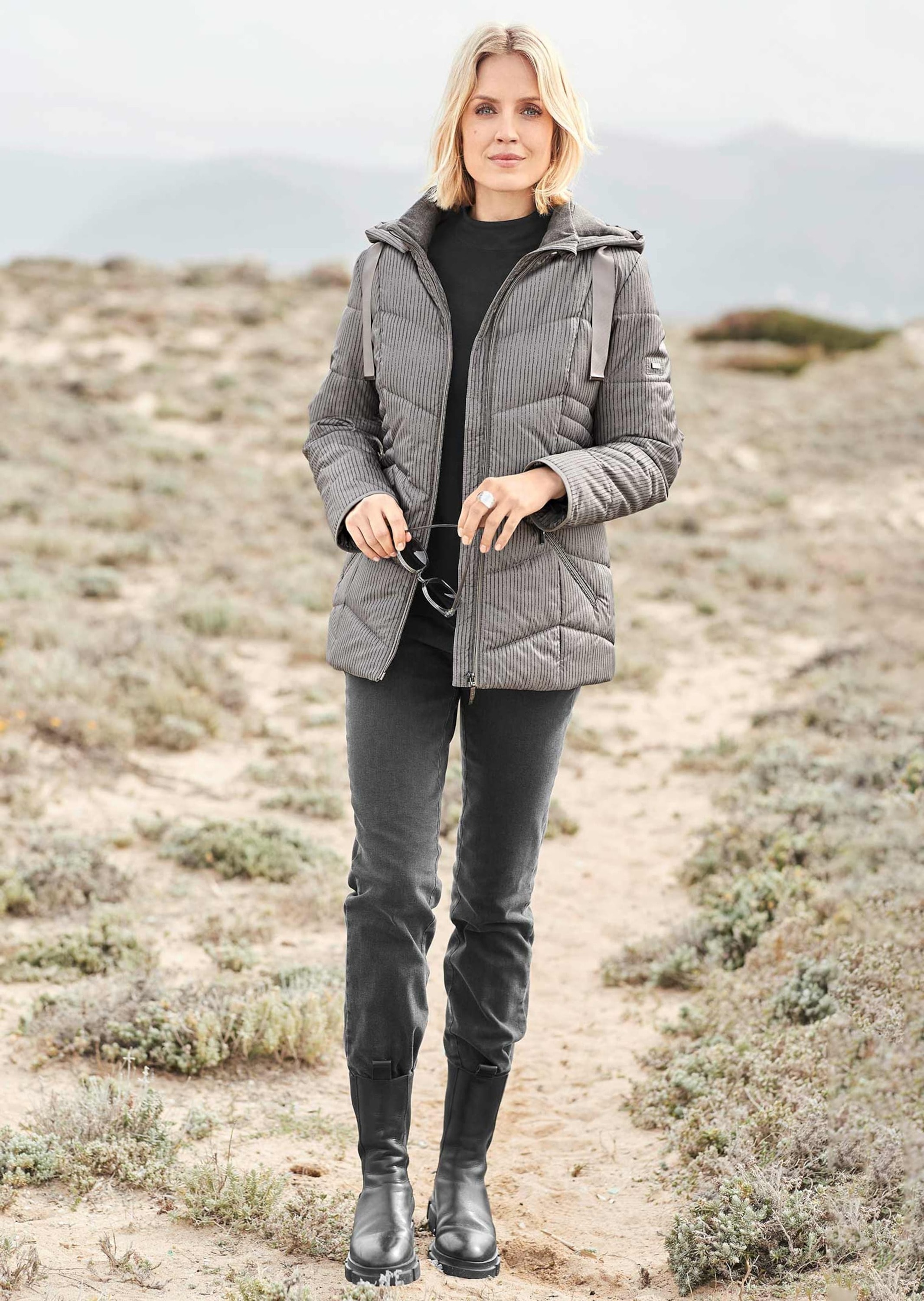 GOLDNER Steppjacke »Steppjacke mit farbharmonischem Druck«