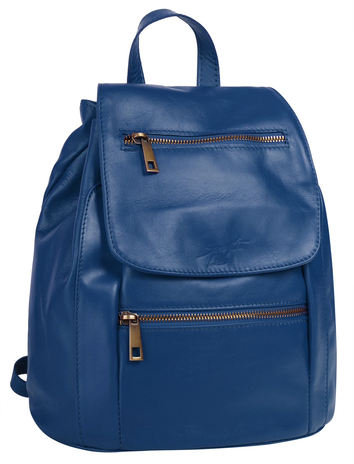 Samantha Look Cityrucksack, echt Leder, Made in Italy