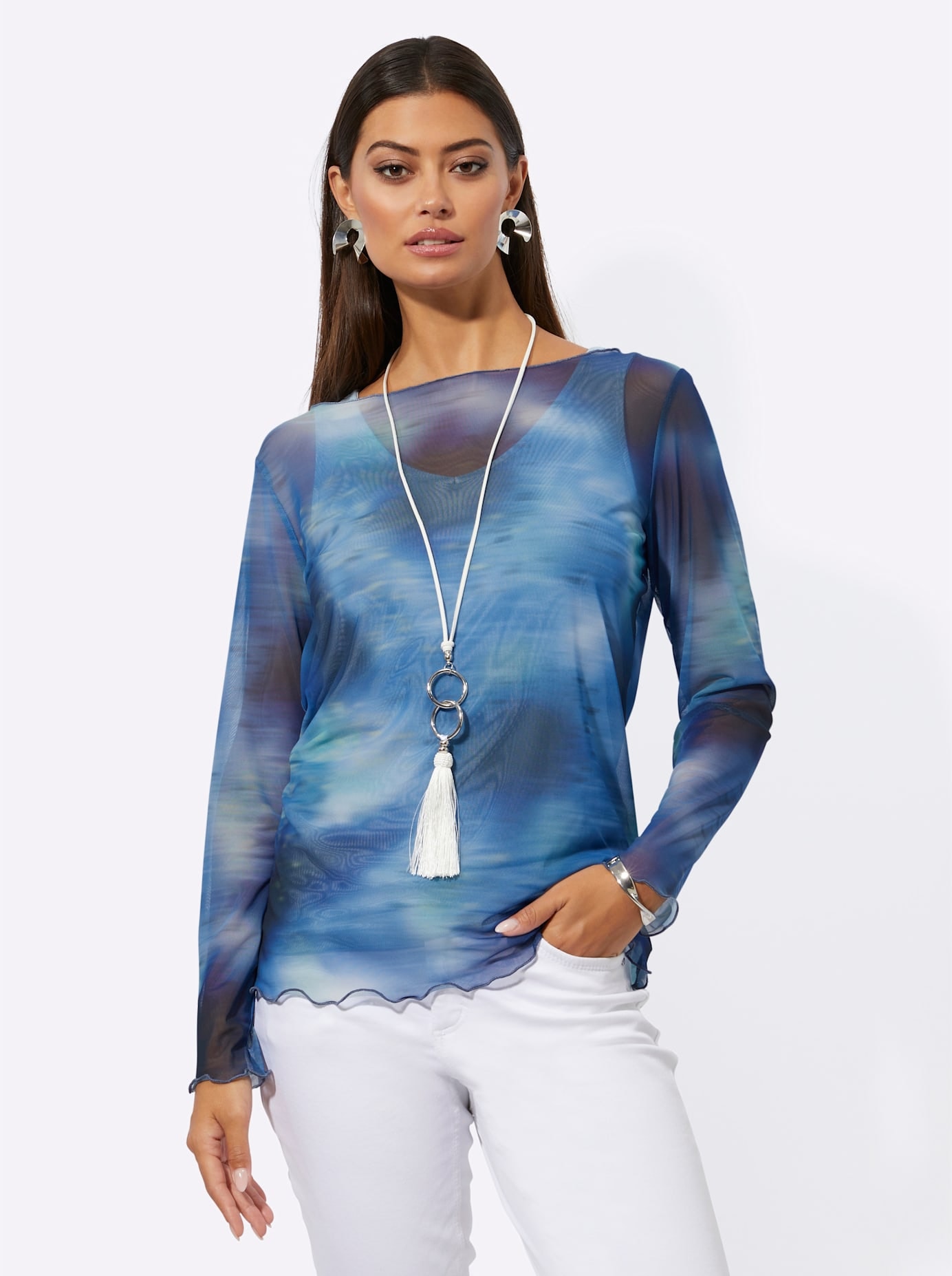 creation L 2-in-1-Shirt »Mesh-Shirt«, (1 tlg.)