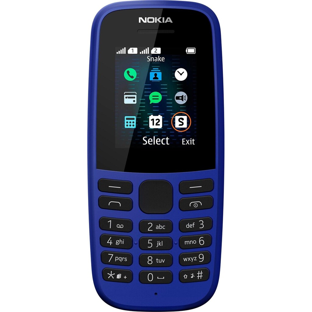 Nokia Handy »105 (2019)«, Blau, 3,68 cm/1,7 Zoll