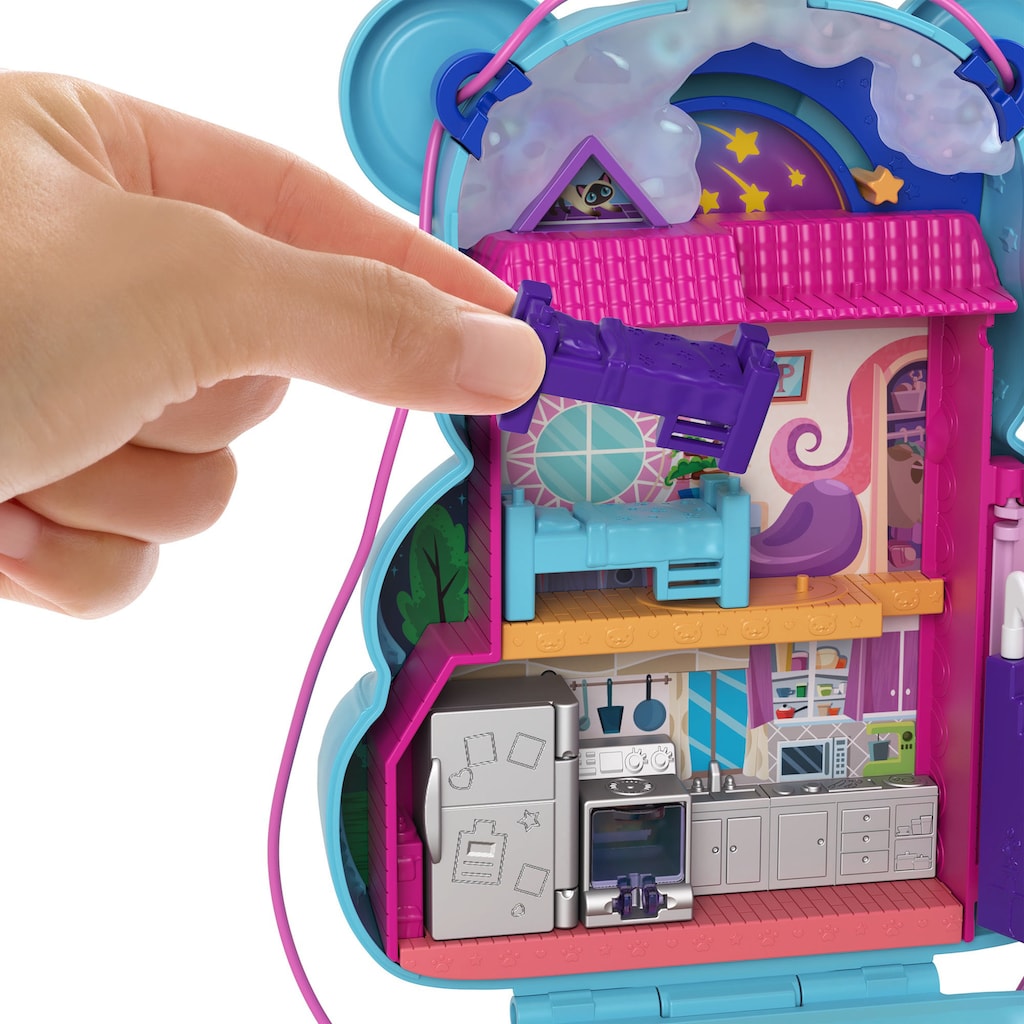 Polly Pocket Spielwelt »Sleepover Teddybär-Tasche«