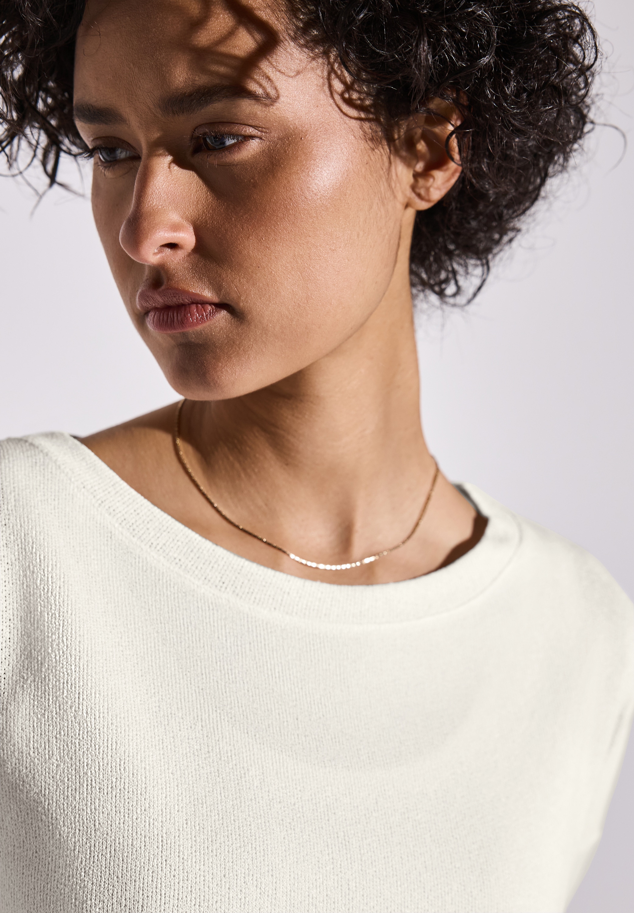 STREET ONE T-Shirt, 3/4-Arm und im Strick-Look