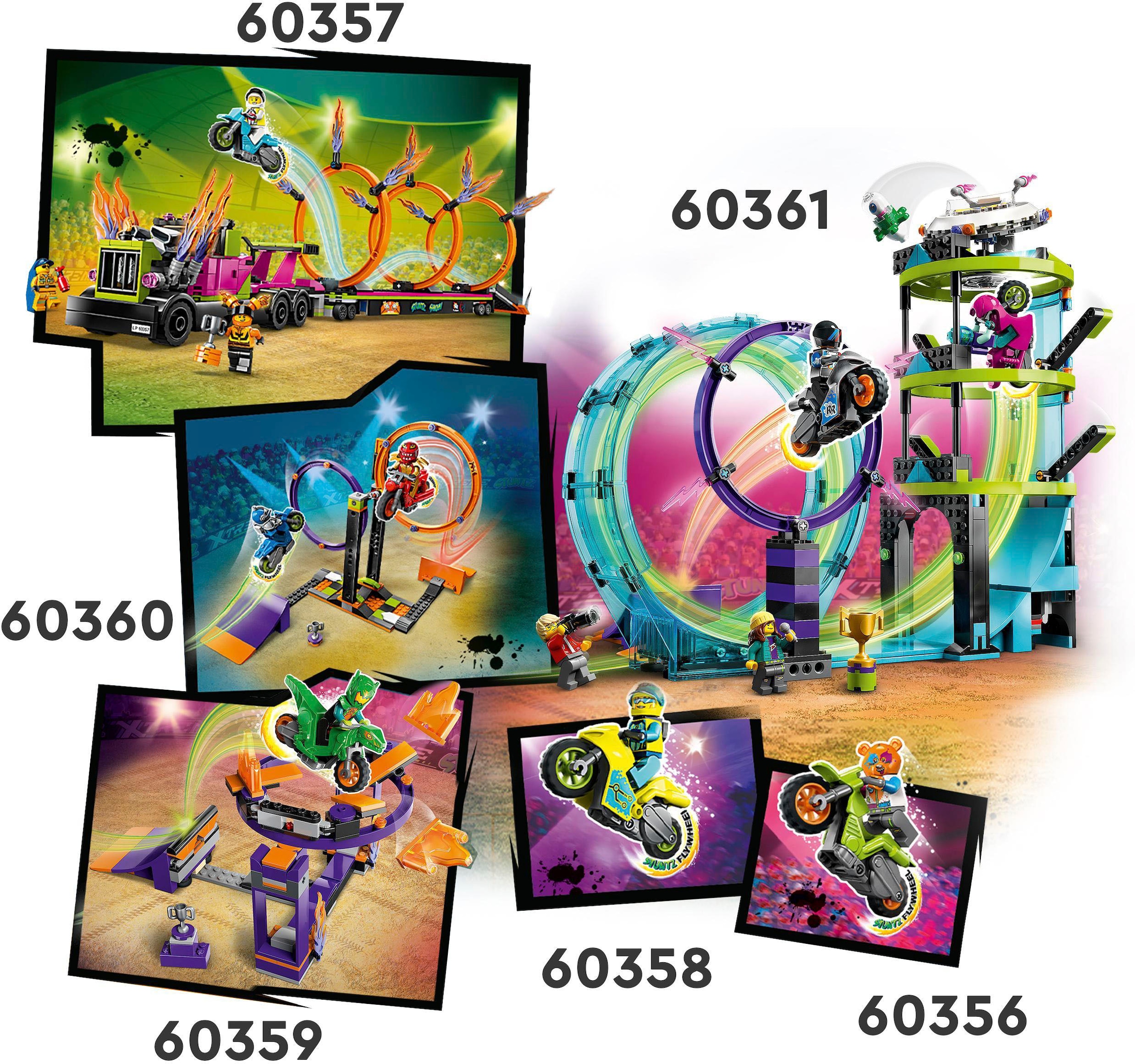 LEGO® Konstruktionsspielsteine »Sturzflug-Challenge (60359), LEGO® City Stuntz«, (144 St.)