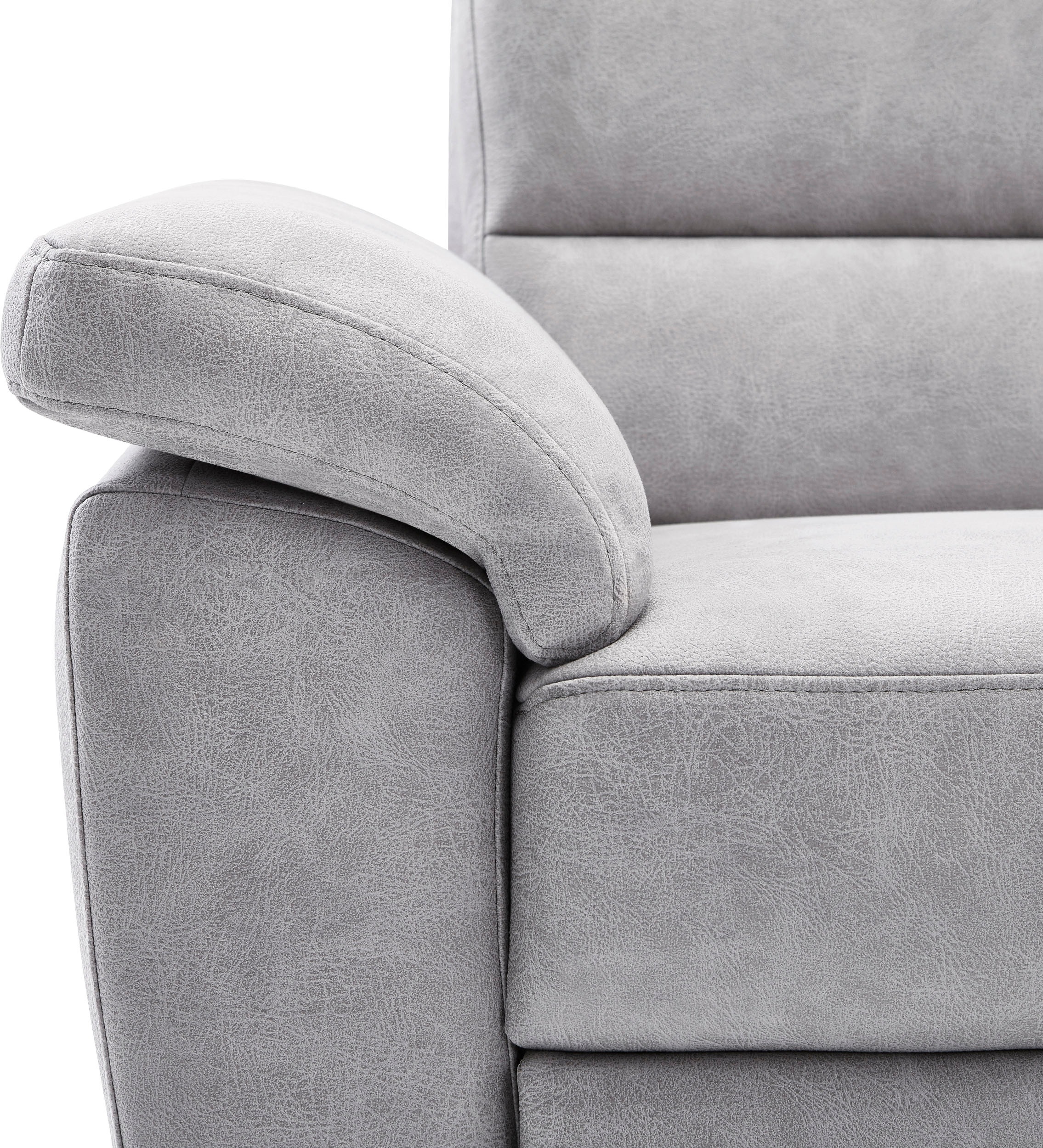 CALIZZA INTERIORS Ecksofa »Onyx L-Form«, Ottomane links oder rechts, wahlweise mit Bettfunktion, Breite 257 cm
