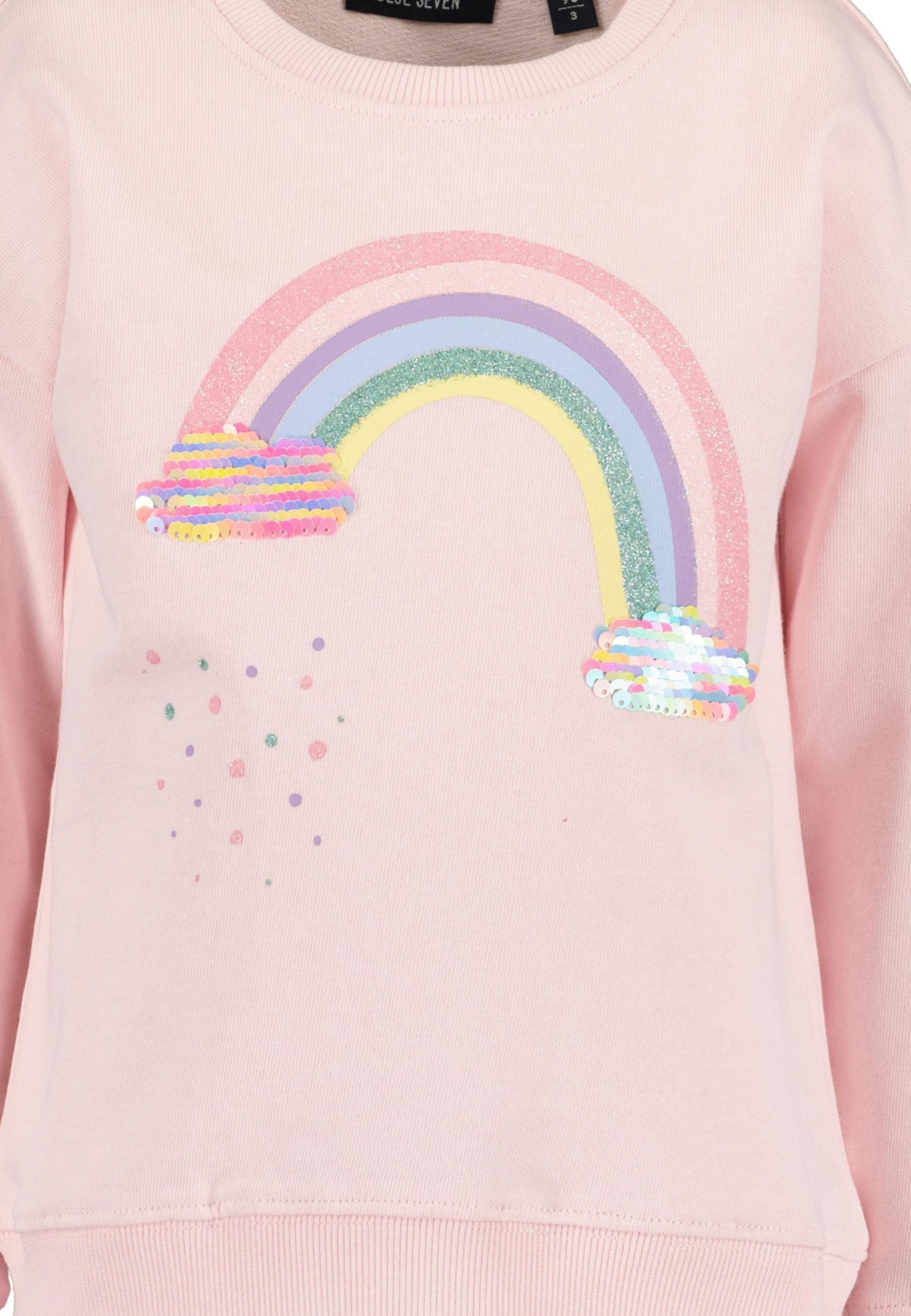 Blue Seven Sweatshirt, mit tollem Frontmotiv mit Wendepailletten