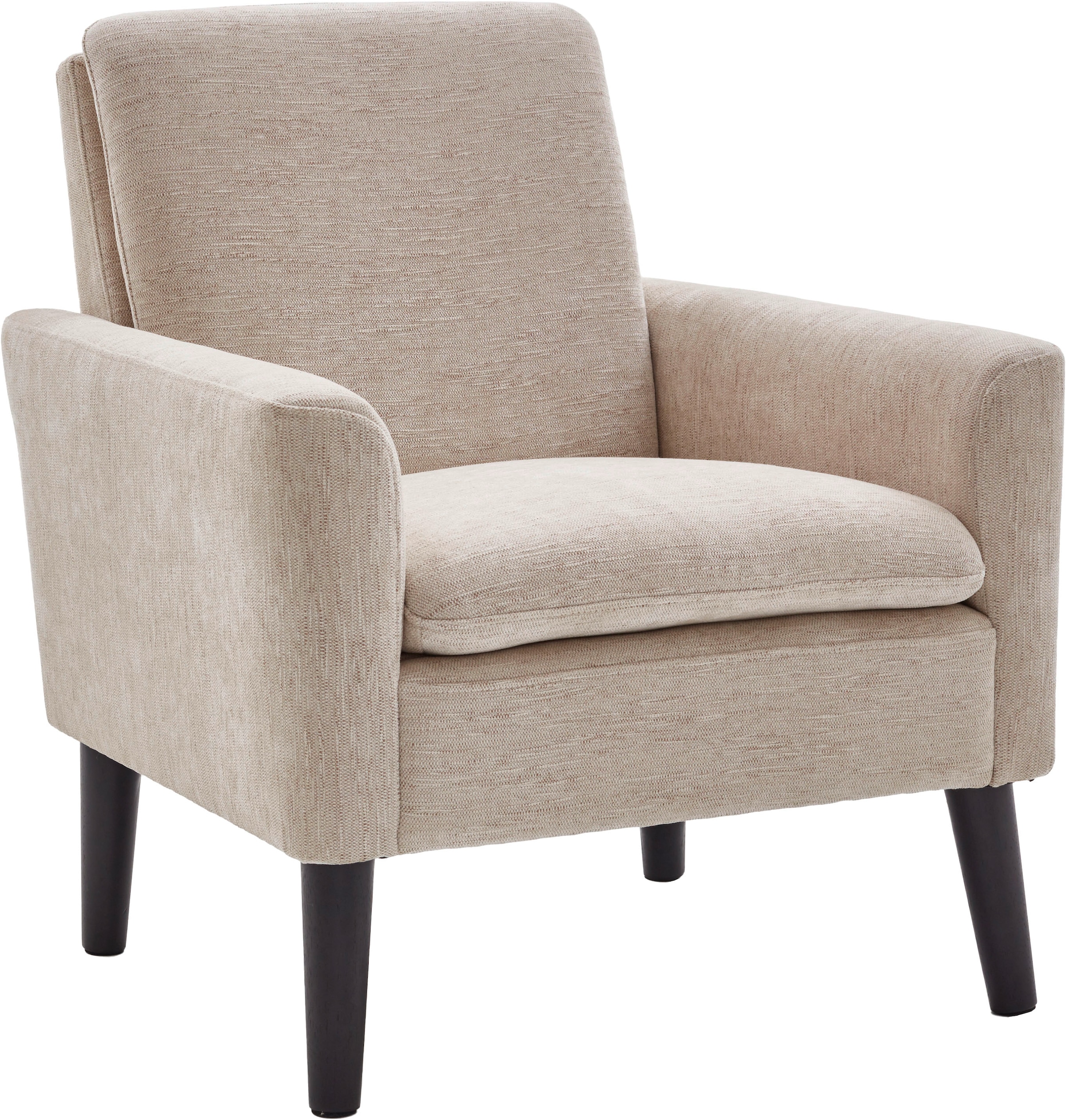 ATLANTIC home collection Sessel »Kimmy«, mit Chenille-Bezug, frei im Raum stellbar, hoher Sitzkomfort
