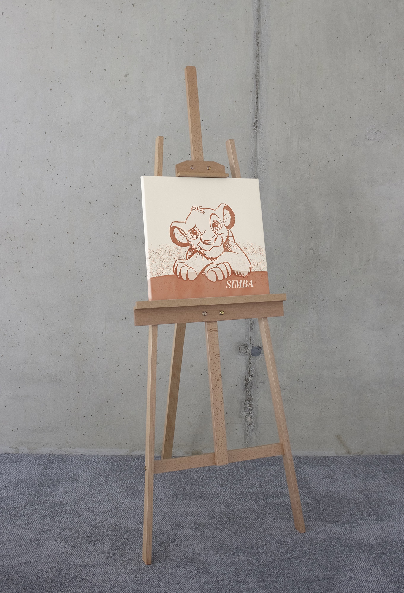Komar Leinwandbild »Disney The Lion King It´s Simba«, Disney, (1 St.), 40 x 40 cm (Breite x Höhe) - Kinderzimmer, Dekoration