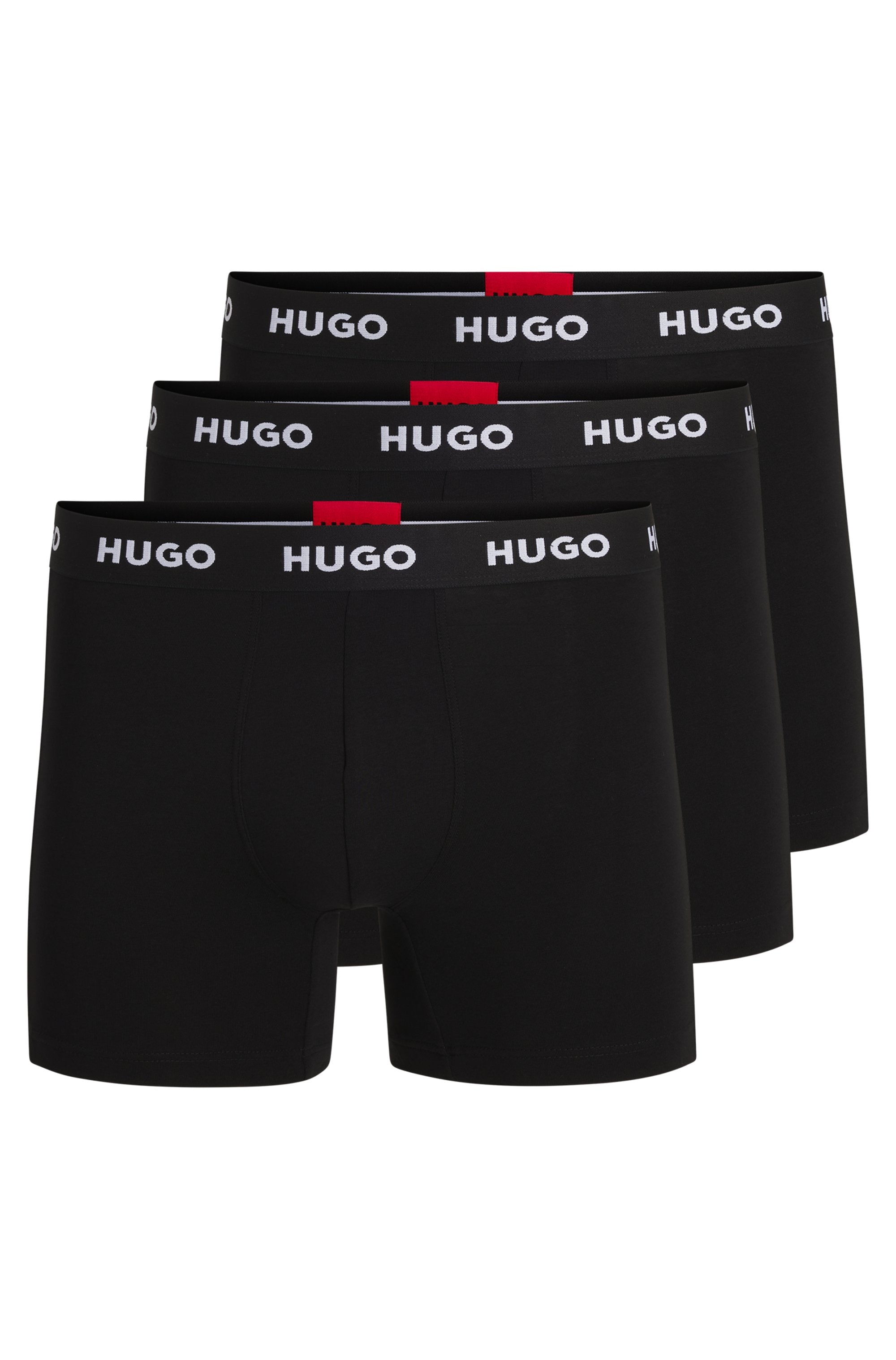 HUGO Underwear Boxer »BOXERBR TRIPLET PACK«, (3 St.), mit HUGO Logo-Elastikbund