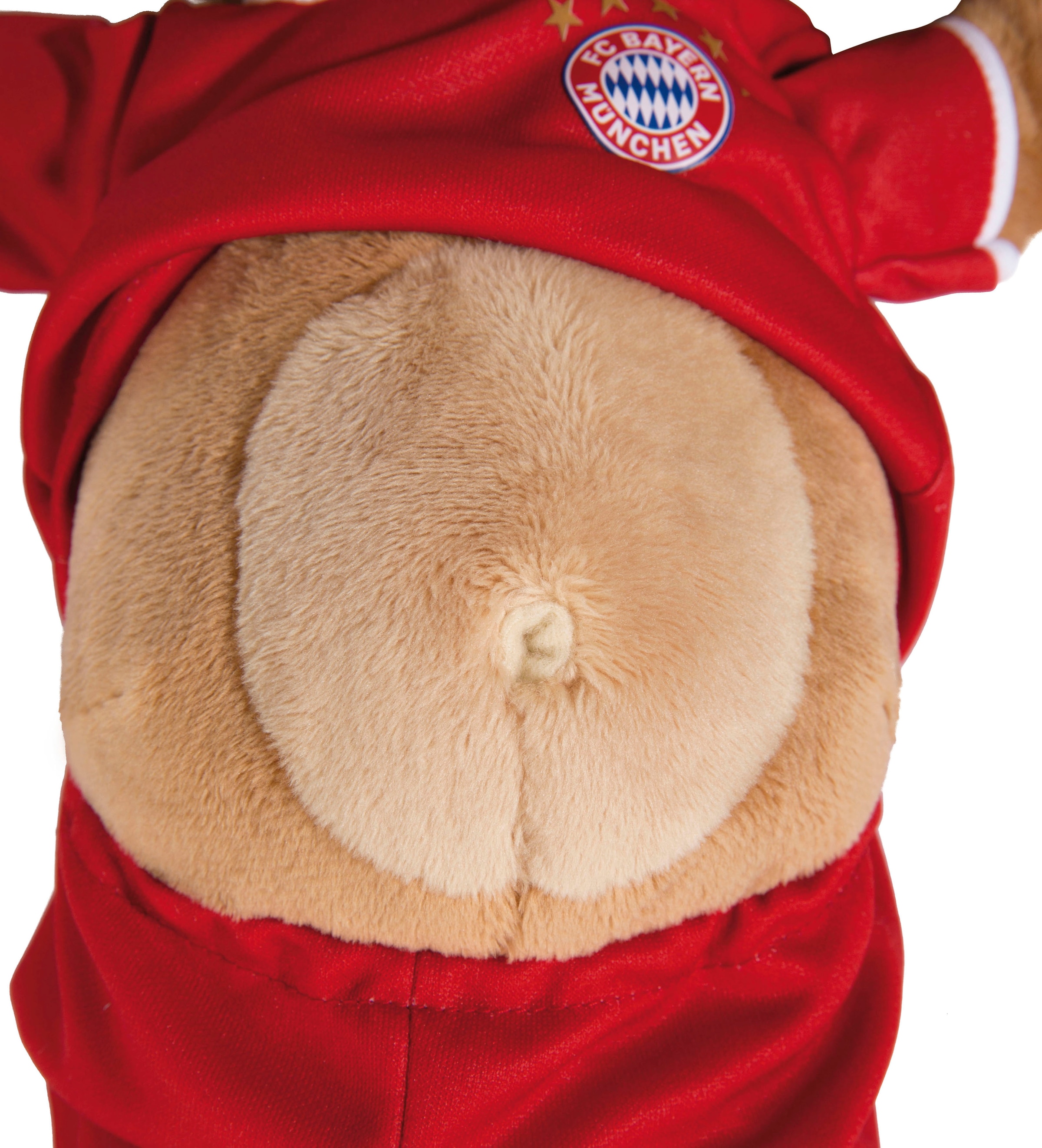 Nici Kuscheltier »FC BAYERN MÜNCHEN Bär Berni mit Trikot, 35 cm«, enthält recyceltes Material (Global Recycled Standard)