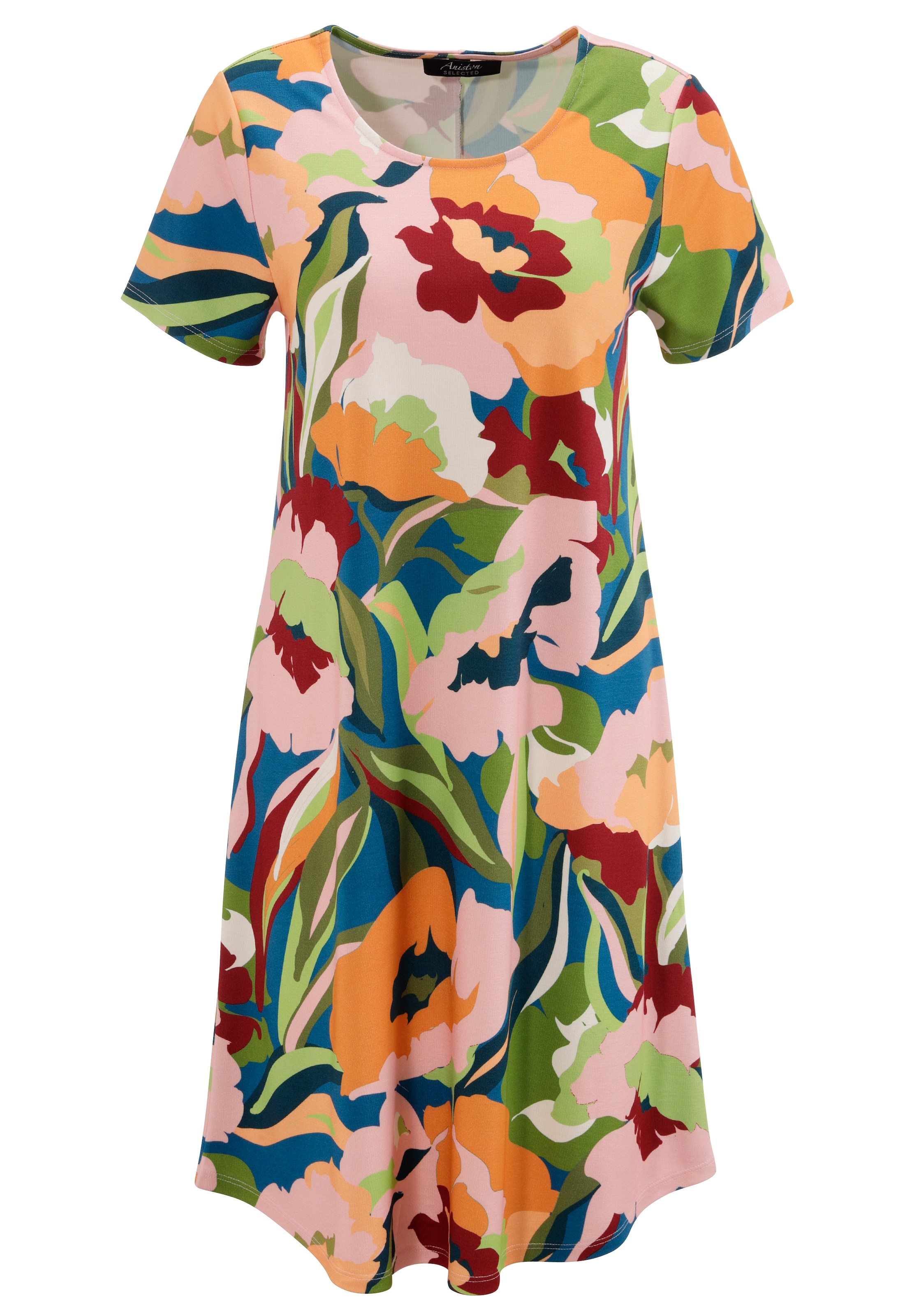 Aniston SELECTED Jerseykleid, in leichte A-Linien-Form