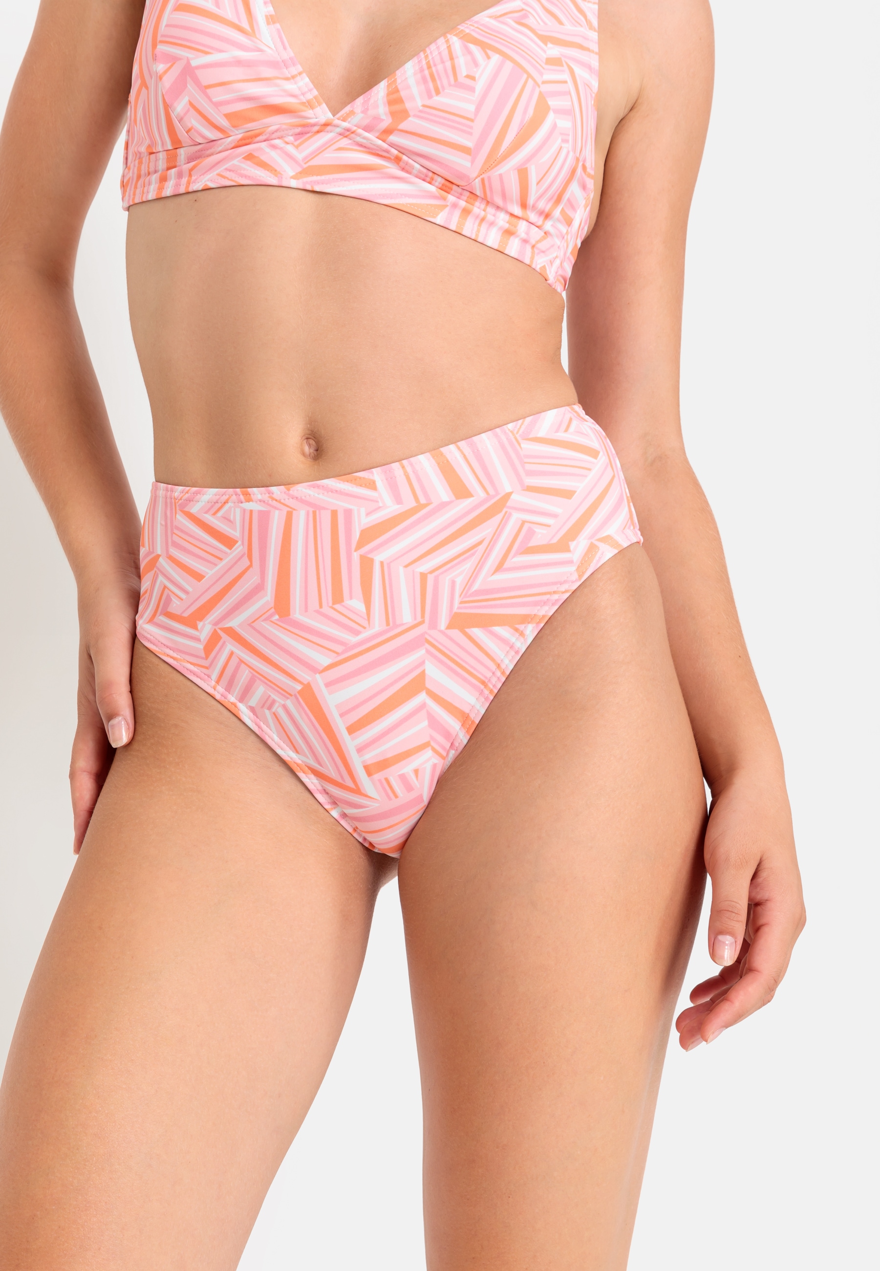 Highwaist-Bikini-Hose »Lisa«, mit grafischem Muster