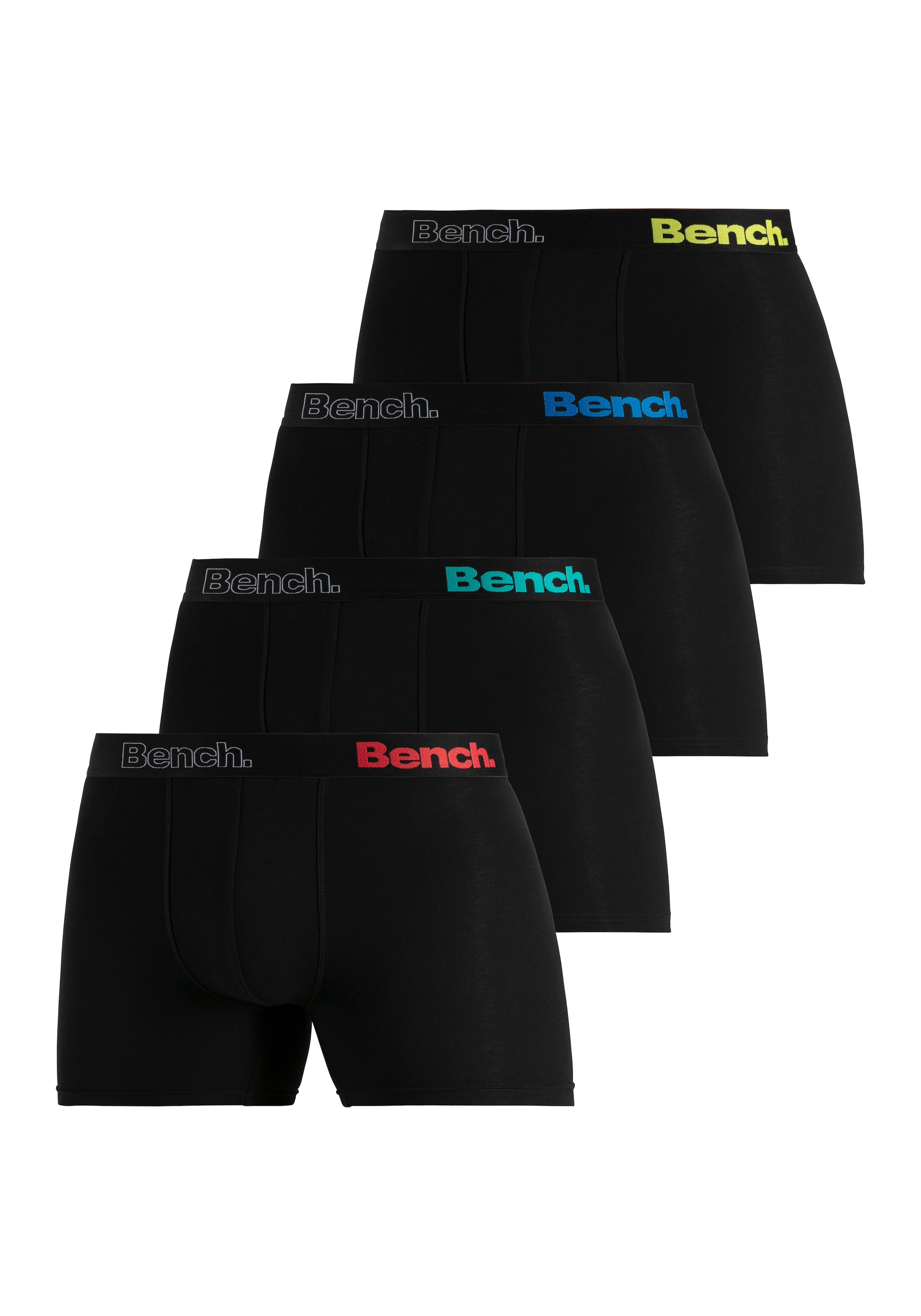 Bench. Langer Boxer, (Packung, 4 St.), mit Logoschriftzug im Bund