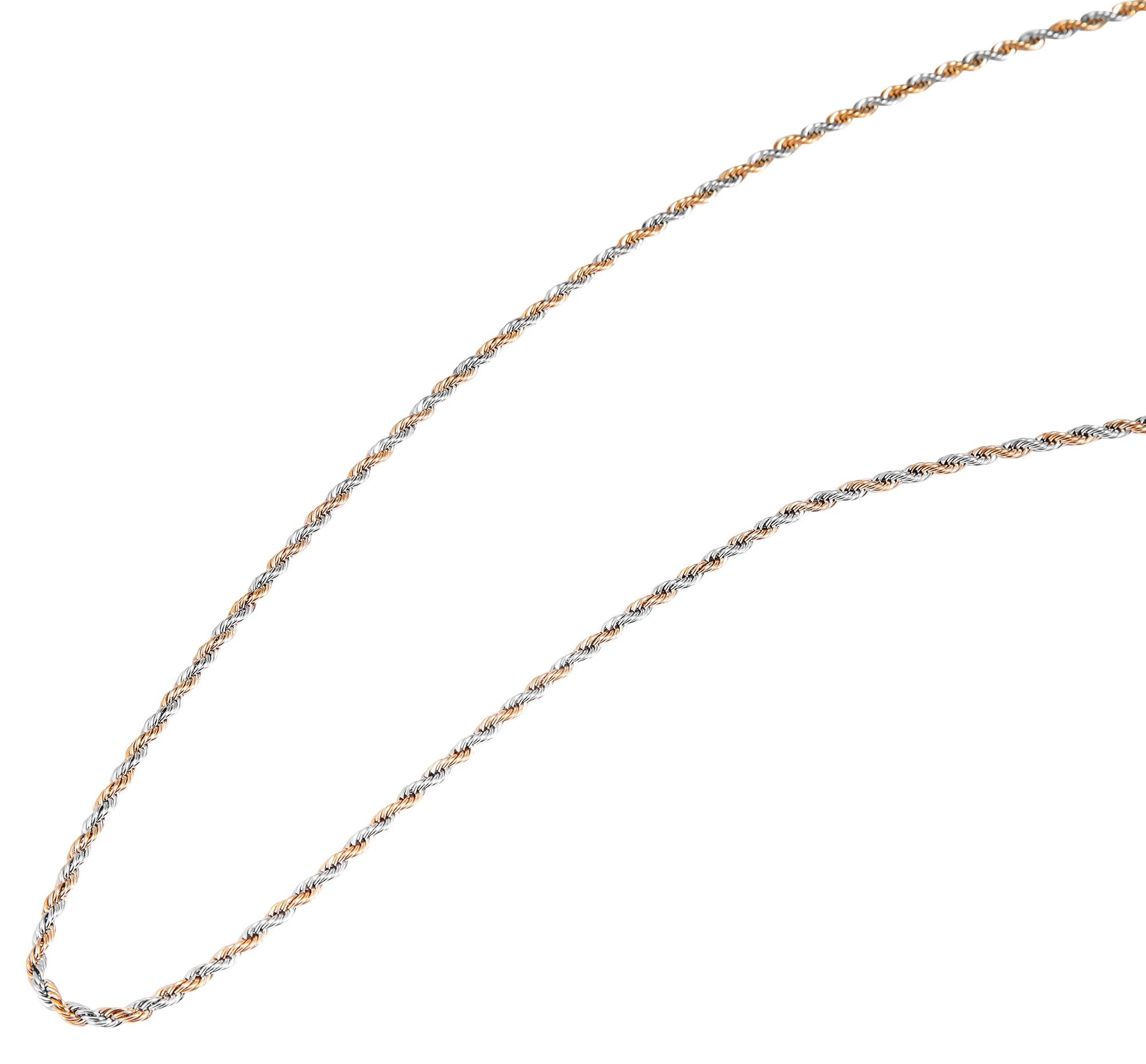 Adelia´s Gliederkette »Unisex Halskette ¿ Kordelkette aus Edelstahl 50 cm«
