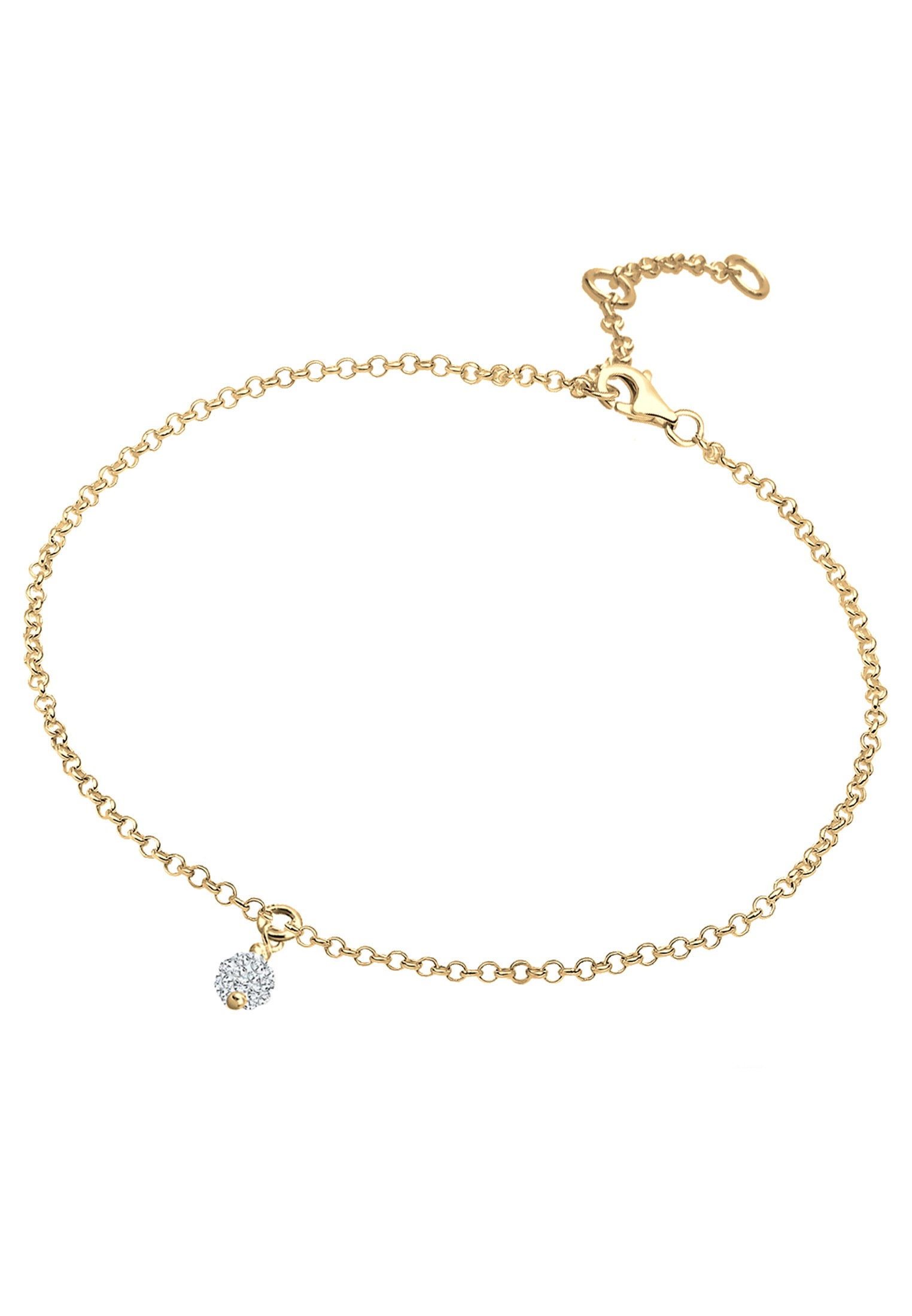 Elli Armkette »Armband Armkette Kugel 925 Silber, mit Kristallen von Swarovski®«
