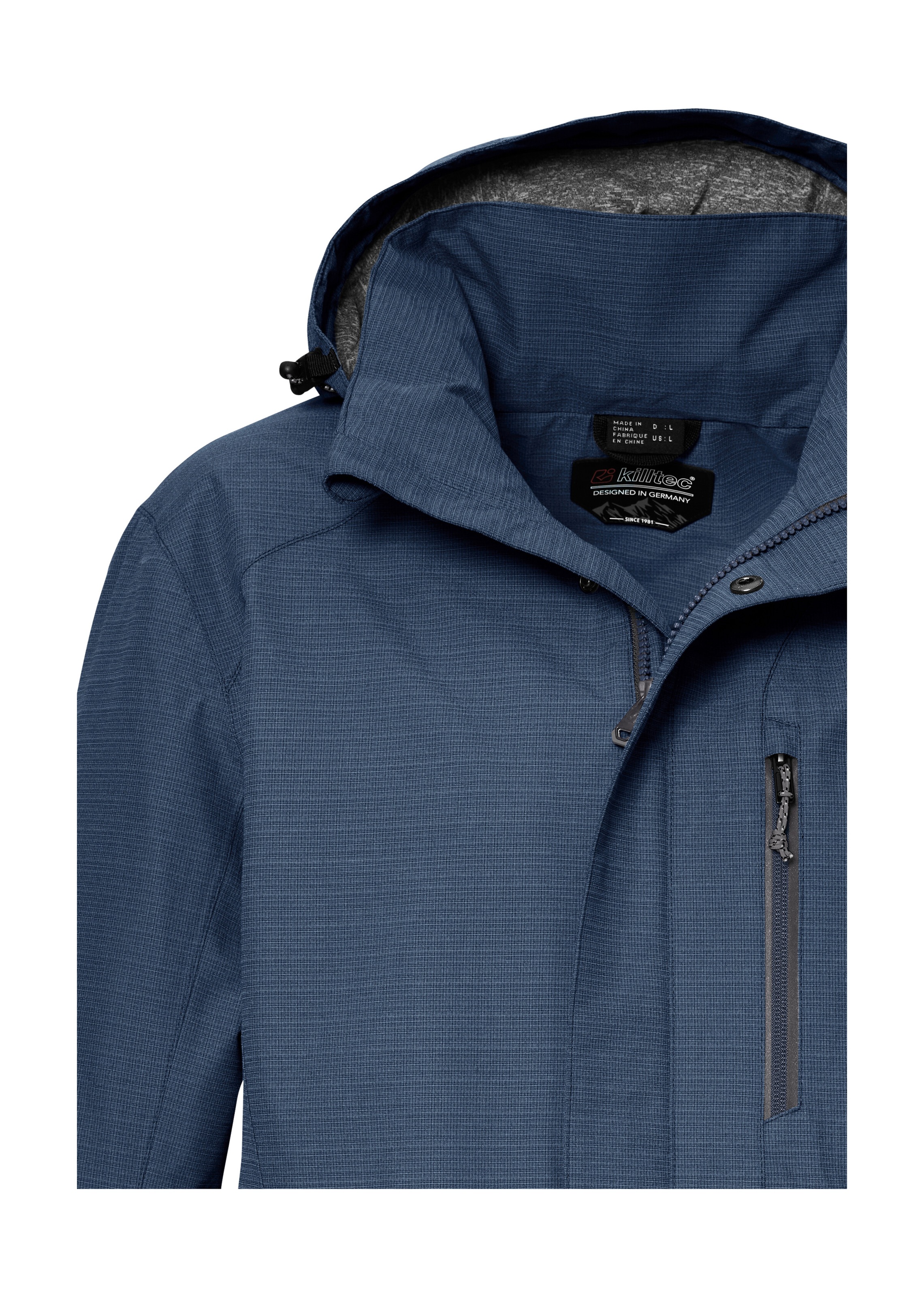 Killtec Funktionsjacke »KOS 256 MN JCKT« Wasser- und winddichte Herrenjacke, atmungsaktiv, abnehmbare Kapuze