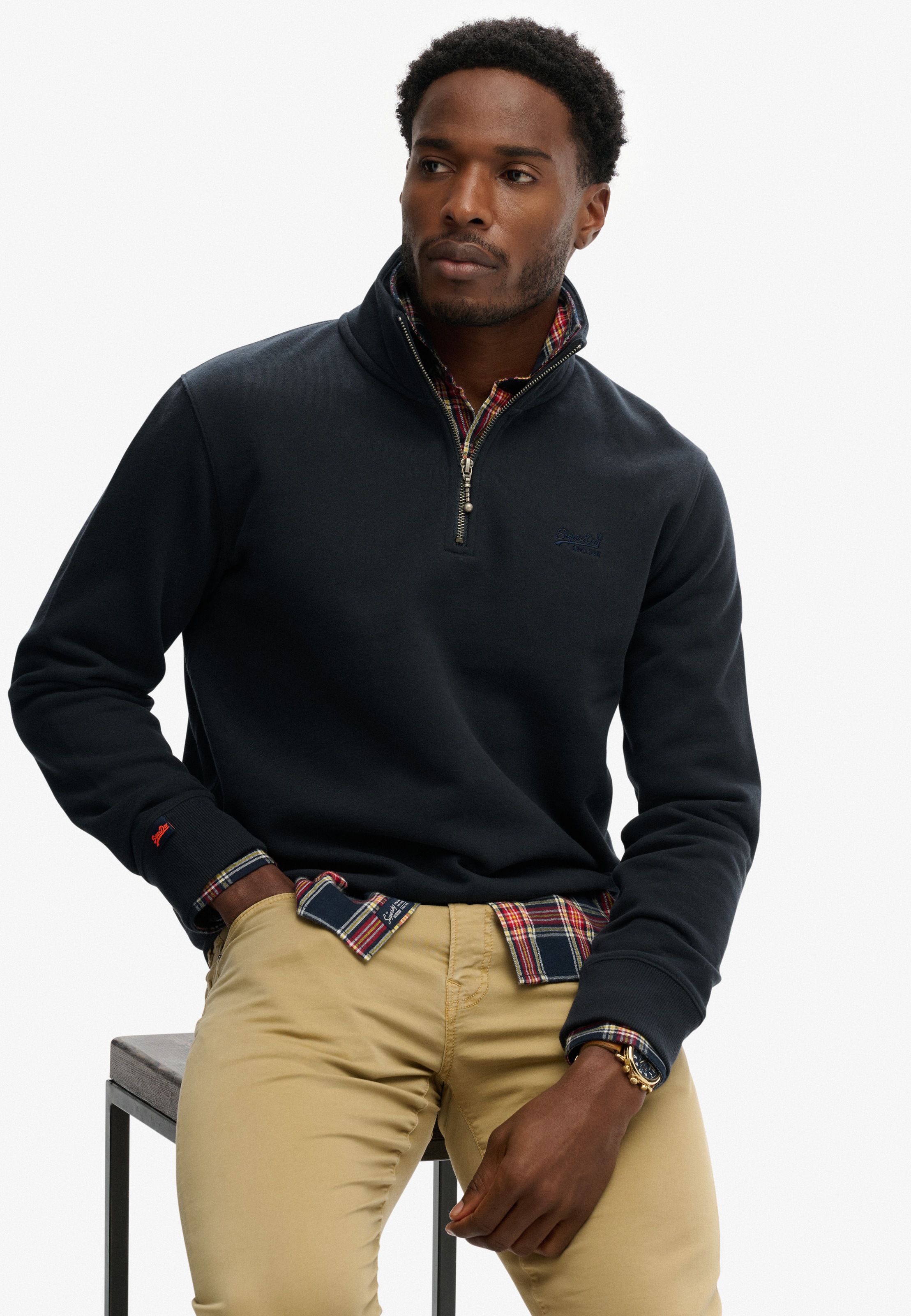 Superdry Sweatshirt »ESSENTIAL LOGO HENLEY«
