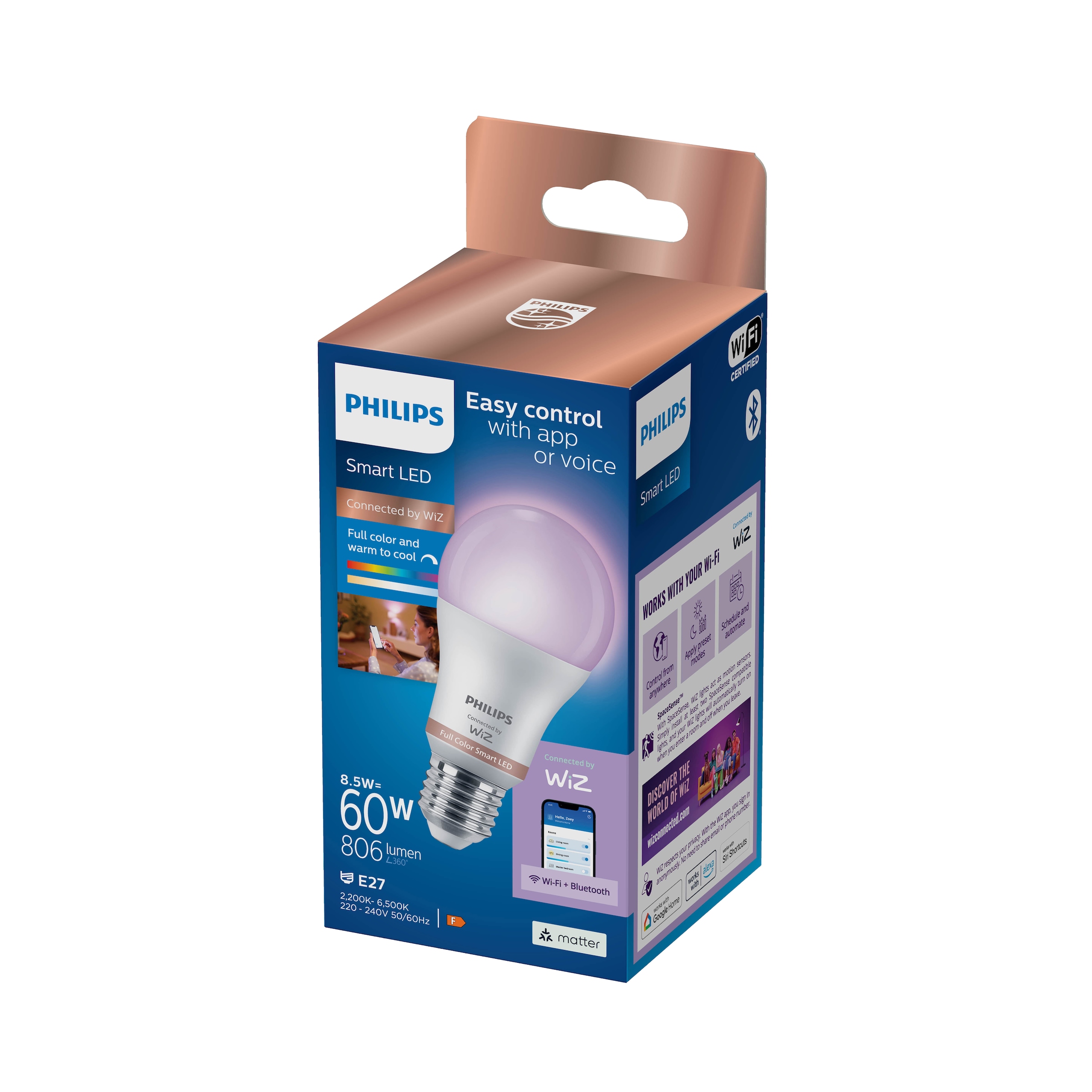Philips LED-Leuchtmittel »Smart LED Lampe«, 1 St., 804-10127