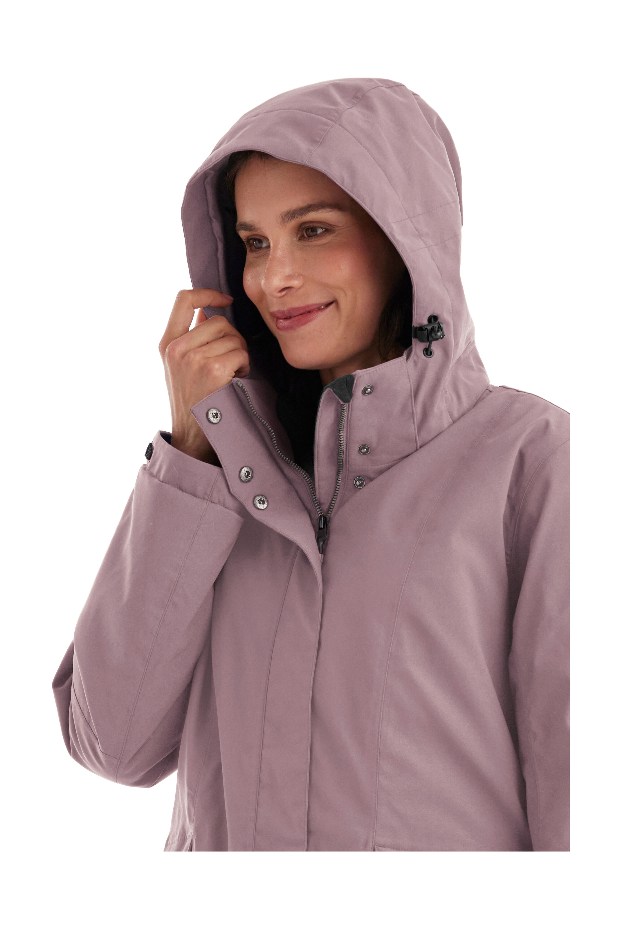 Killtec Funktionsjacke »Damen Jacke« Wasserdichte, atmungsaktive Damenjacke mit abnehmbarer Kapuze