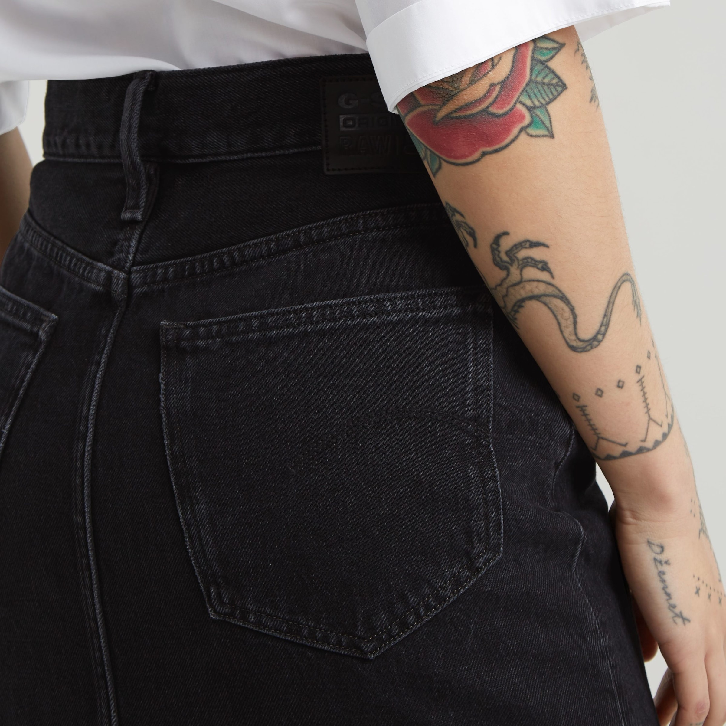 G-STAR Maxirock »Viktoria Long Skirt wmn«, im Jeans-Look
