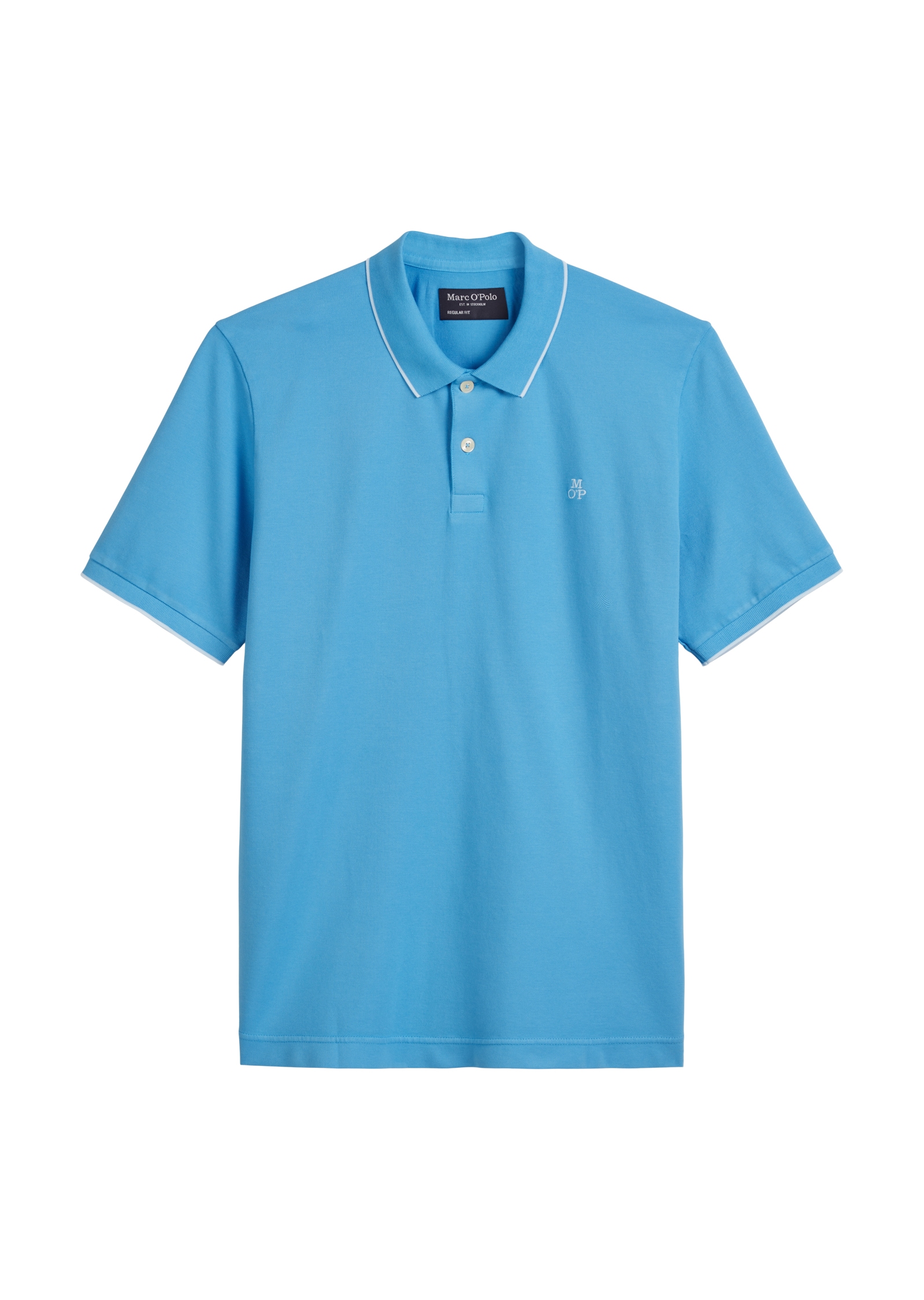 Marc O'Polo Poloshirt, aus Piqué, regular fit, kontrastfarbene Details