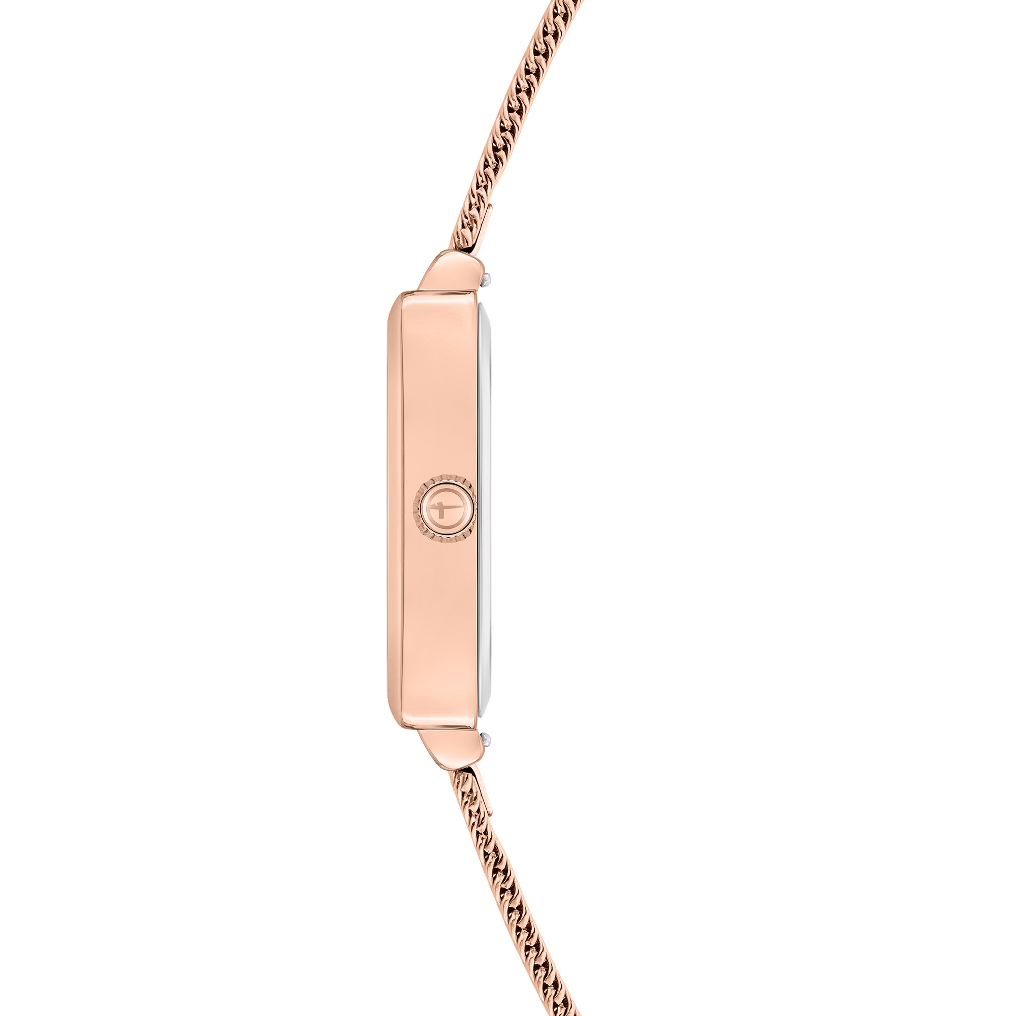 Tamaris Quarzuhr »Square Meets Mesh« Armbanduhr, Damenuhr, Edelstahlarmband, analog