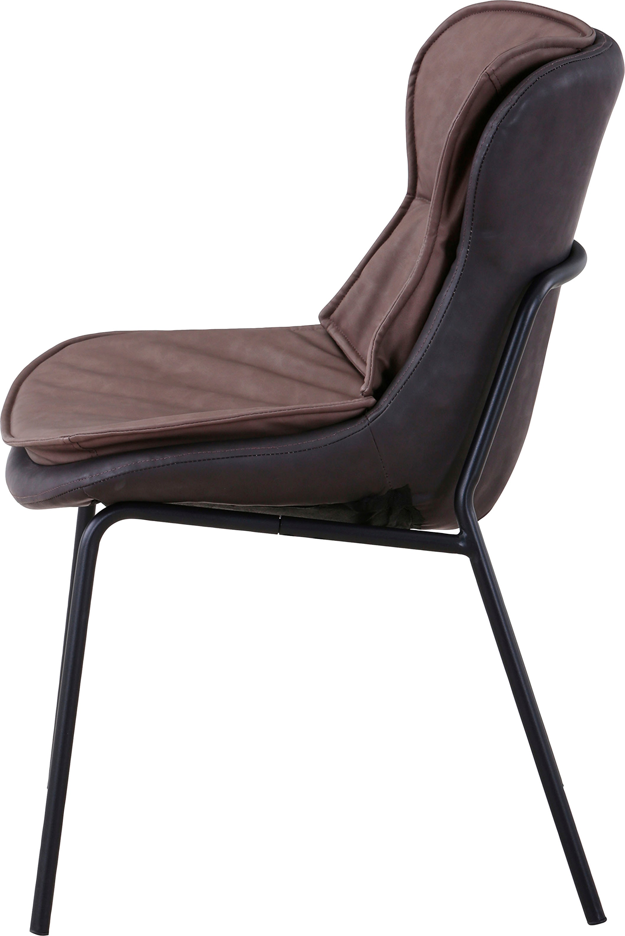 Kayoom Polsterstuhl () 1 Stk.pflegeleicht, bequem, angenehme Sitzfläche, mit trendigen Ziernähten