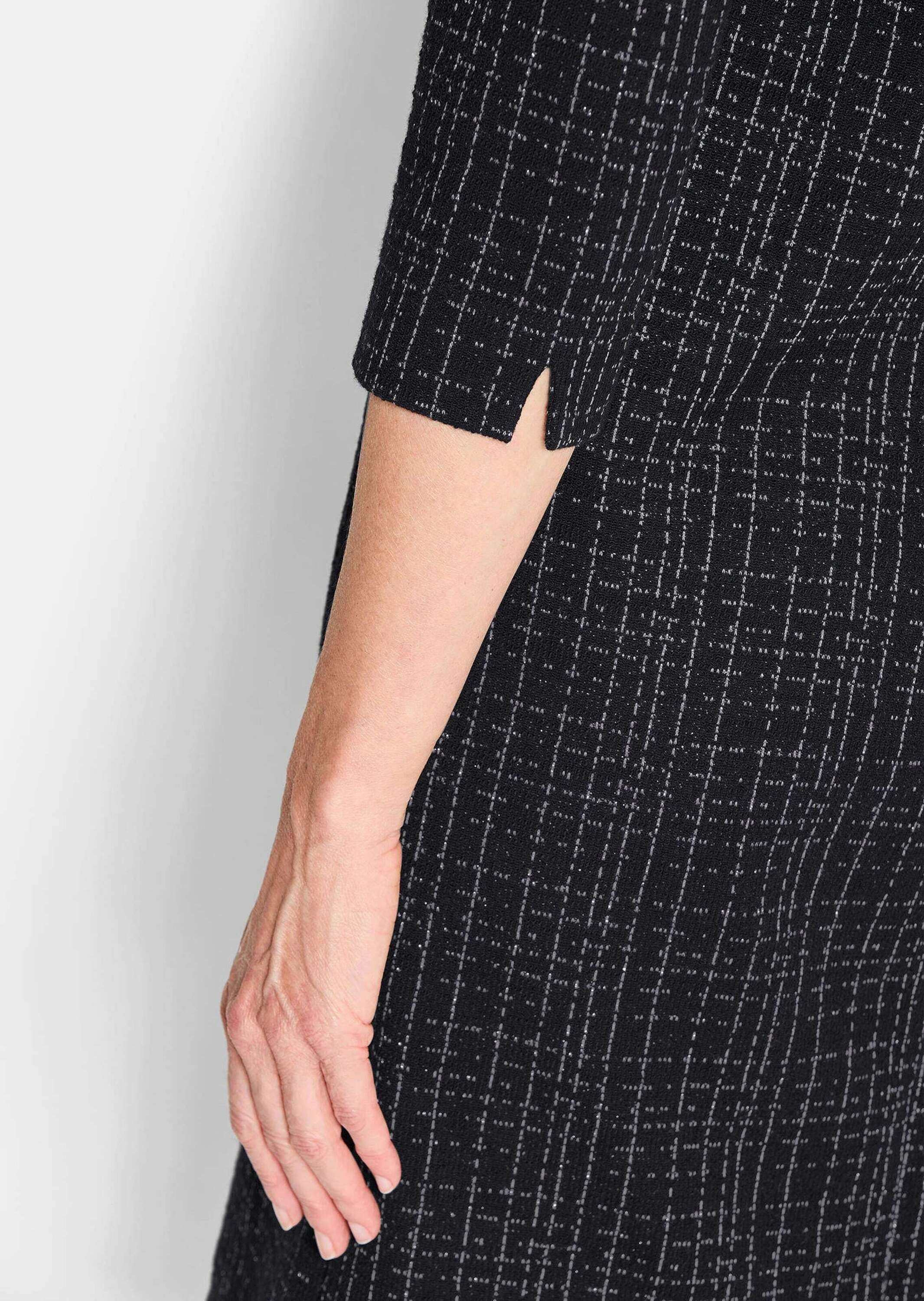GOLDNER Jerseykleid »Jerseykleid in Tweed-Optik mit feinem Glanz«