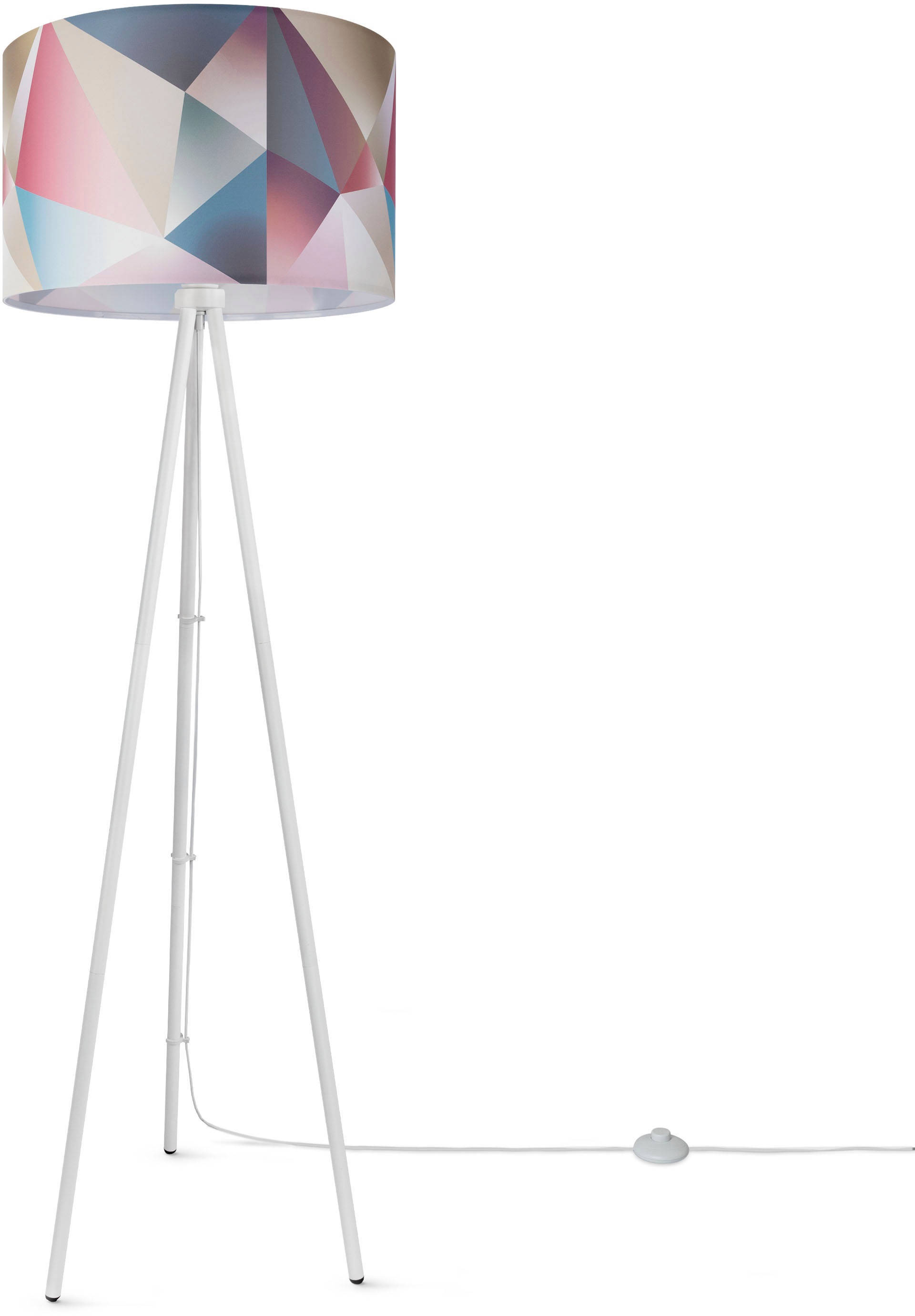 Paco Home Stehlampe »Trina Kosy«, Leuchtmittel E27 | ohne Leuchtmittel, LED Stehlampe Modern Wohnzimmer Schlafzimmer, Pastellfarben Deko E27