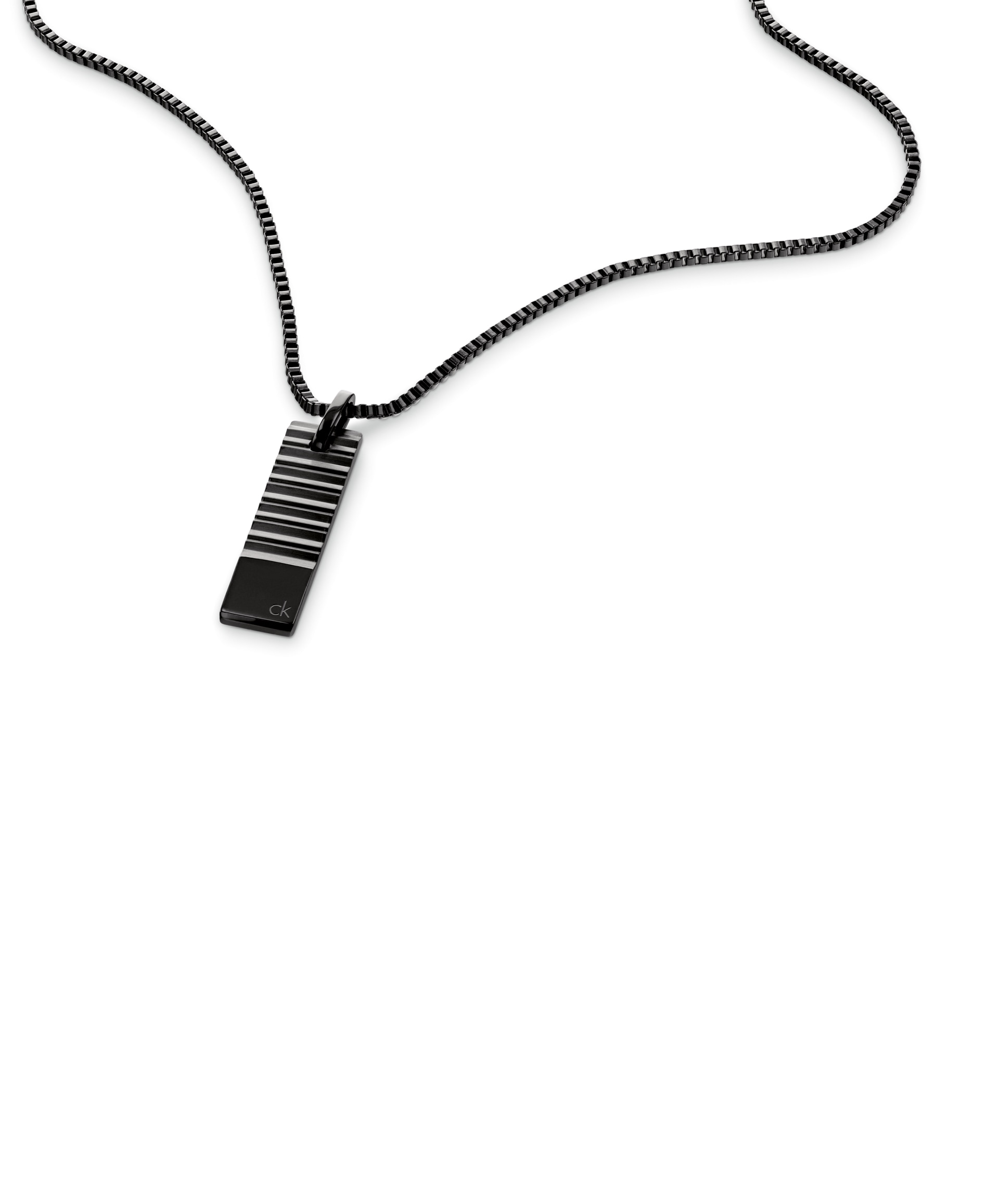 Calvin Klein Damen Kette mit Anhänger »CK PARALLEL«, Größe Länge: 63,5 Breite: 1 mm